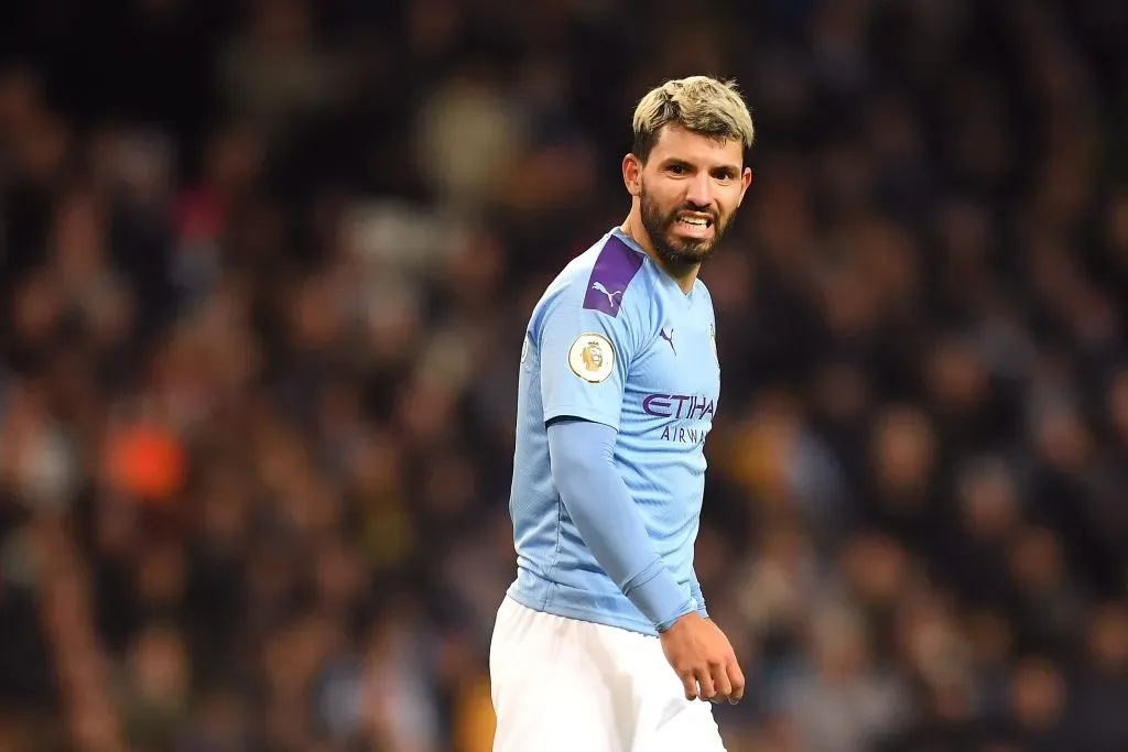 Aguero foi um dos principais atacantes do City. Photo by Michael Regan/Getty Images