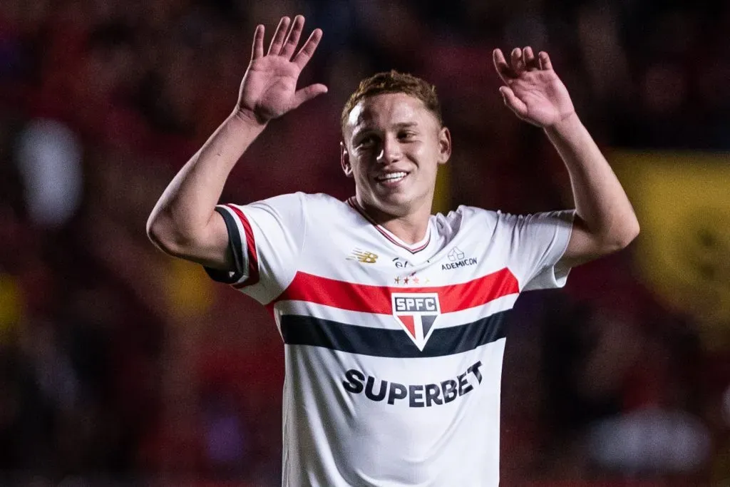 Maik jogador do São Paulo pelo campeonato Brasileiro A 2025 – Foto: Rafael Vieira/AGIF