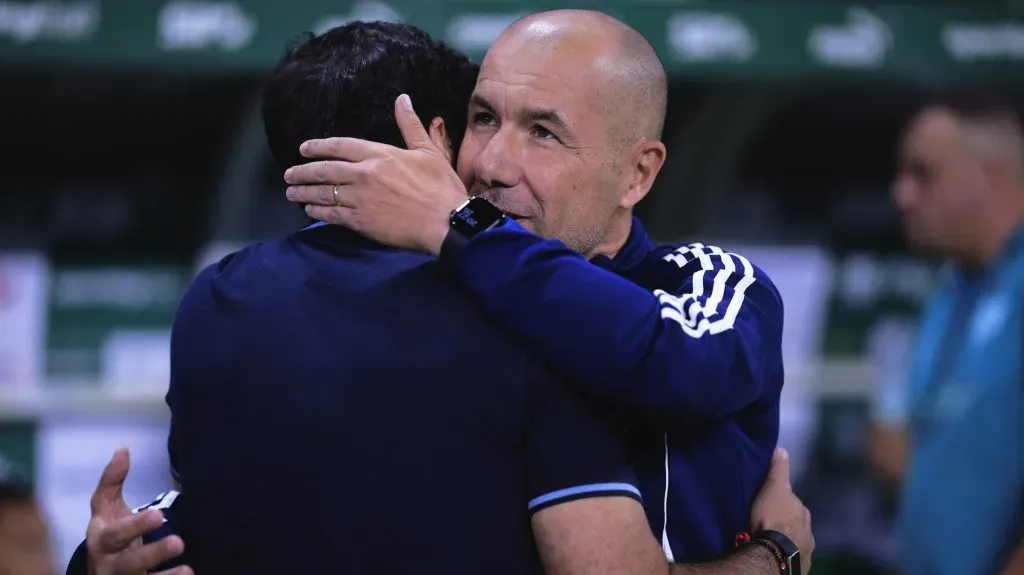 Abel Ferreira e Leonardo Jardim. Foto: Ettore Chiereguini/AGIF
