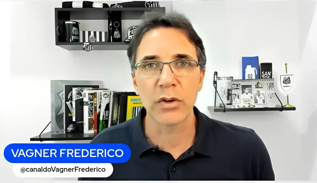 Foto: Reprodução/YouTube – Vagner Frederico apura notícias do Santos.