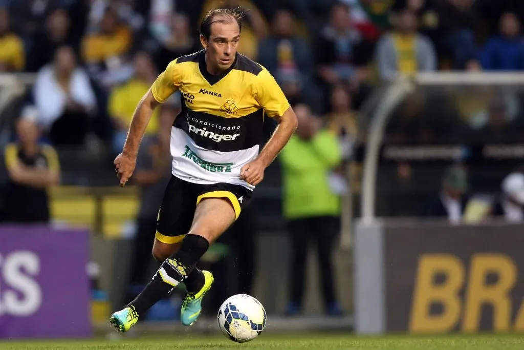 Paulo Baier pelo Criciúma. Foto: Cristiano Andujar/Getty Images