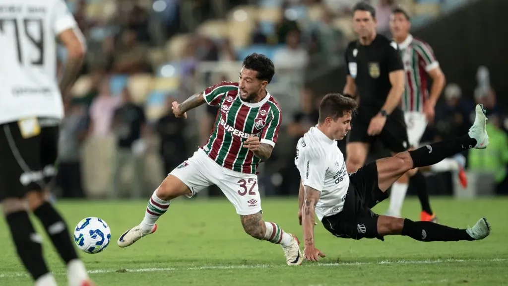 Lucho Acosta jogador do Fluminense durante partida contra o Ceara no estadio Maracana pelo campeonato Brasileiro A 2025. Foto: Jorge Rodrigues/AGIF