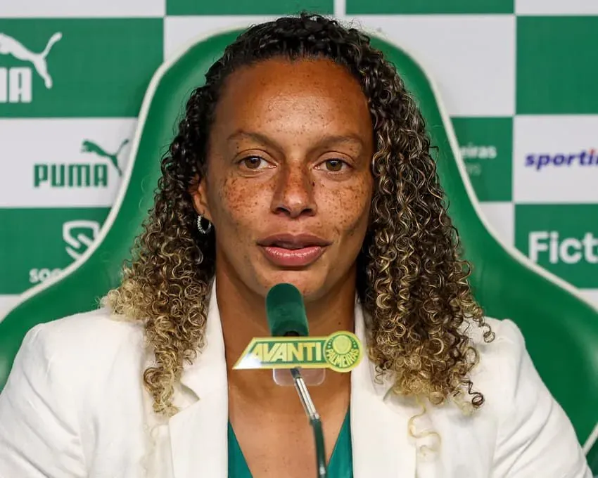 Rosana Augusto é apresentada no Palmeiras. Foto: Fabio Menotti/Palmeiras