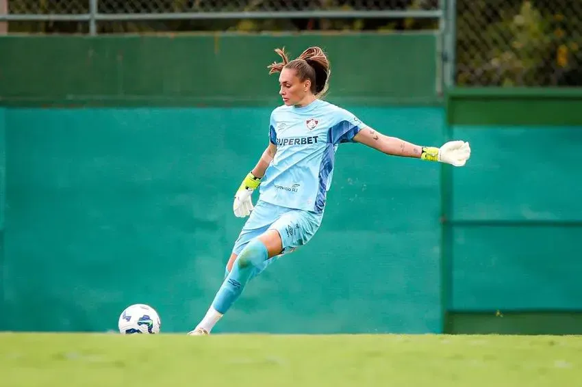 Claudia em campo pelo Fluminense. Foto: Marina Garcia/FFC