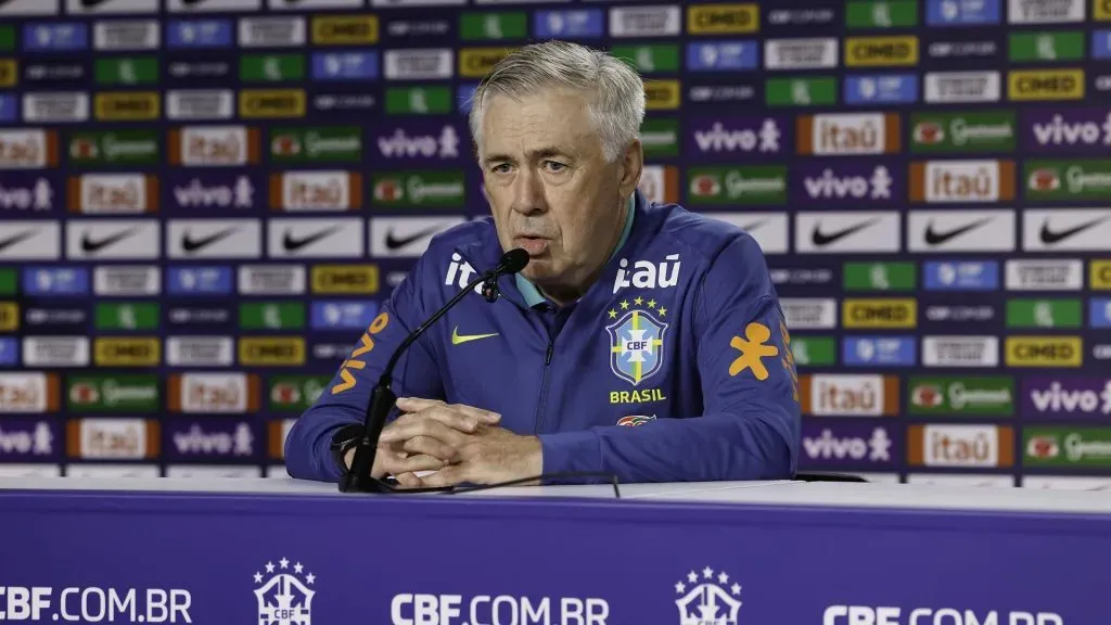 Carlo Ancelotti, técnico da seleção brasileira