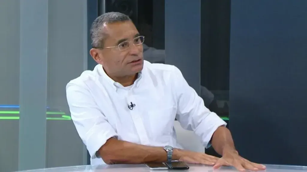 PC Vasconcellos, comentarista do Grupo Globo. Foto: Reprodução/SporTV.