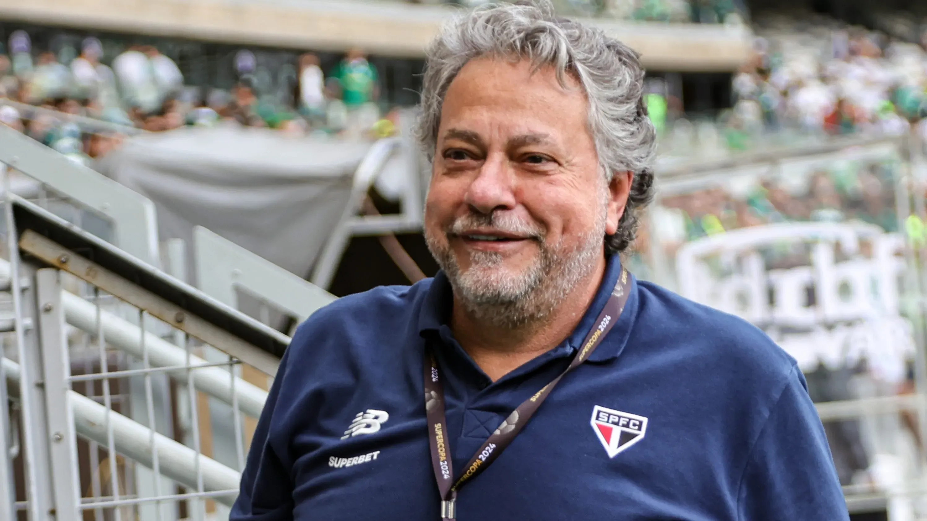 MG – BELO HORIZONTE – 04/02/2024 – SUPERCOPA 2024, PALMEIRAS X SAO PAULO – Julio Casares Presidente do Sao Paulo durante partida contra o Palmeiras no estadio Mineirao pelo campeonato Supercopa 2024. Foto: Gilson Lobo/AGIF