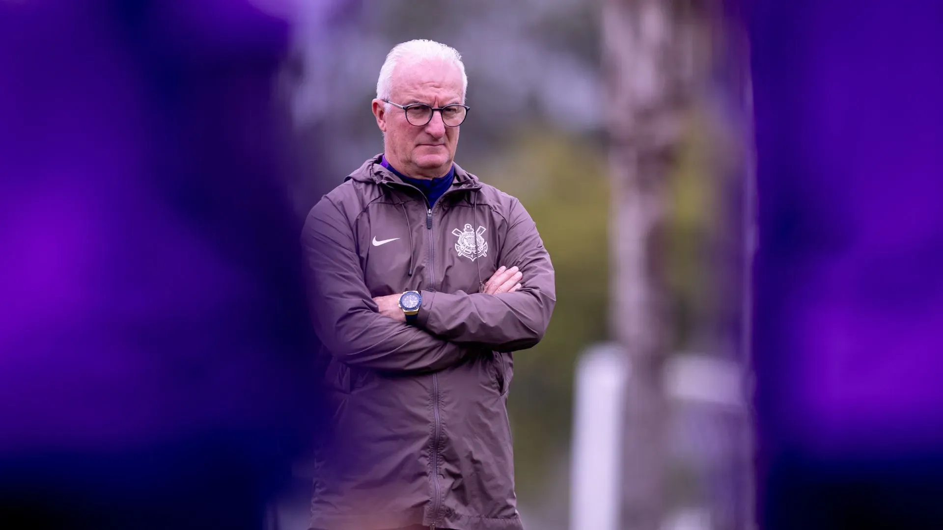 Dorival durante treino no CT Joaquim Grava, do Corinthians — Foto: Rodrigo Coca/Agência Corinthians