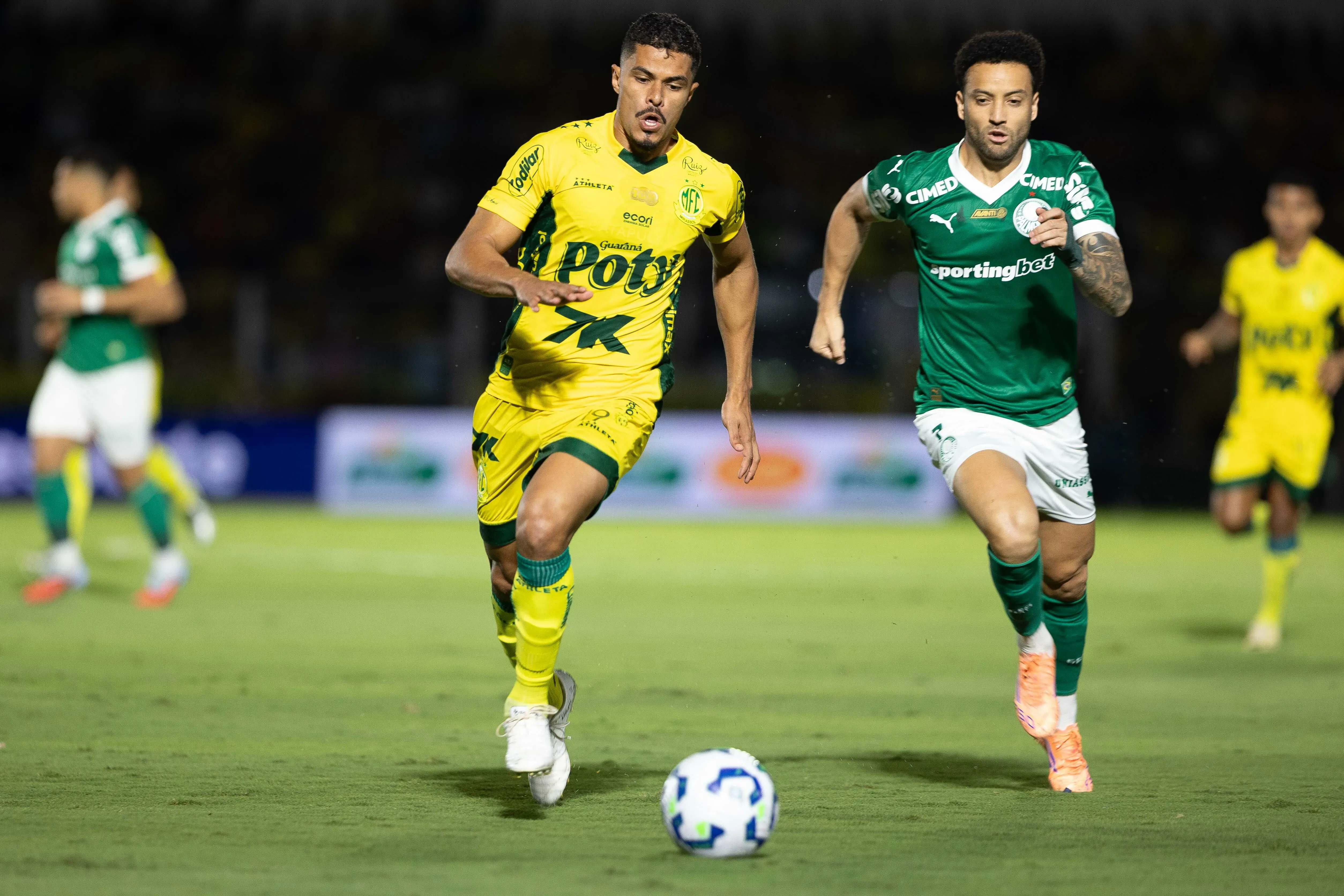 Palmeiras perdeu por 2 a 1 para o Mirassol. Foto: Joisel Amaral/AGIF