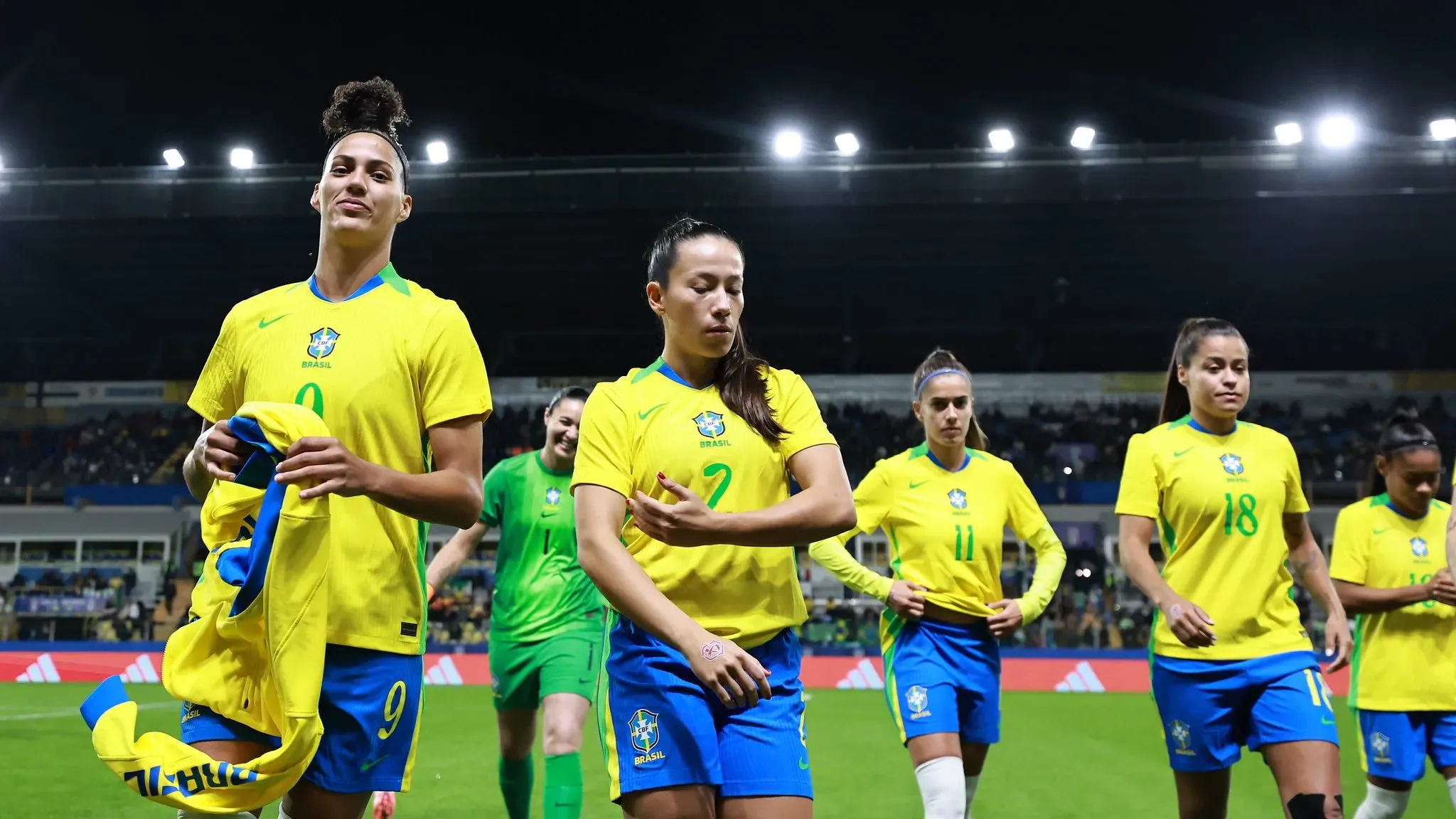 Seleção Brasileira Feminina em amistoso contra a Itália em outubro