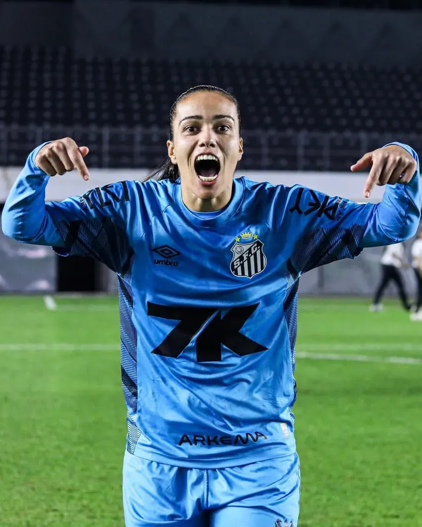 Karen, goleira Santos. Foto: Reinaldo Campos/Santos