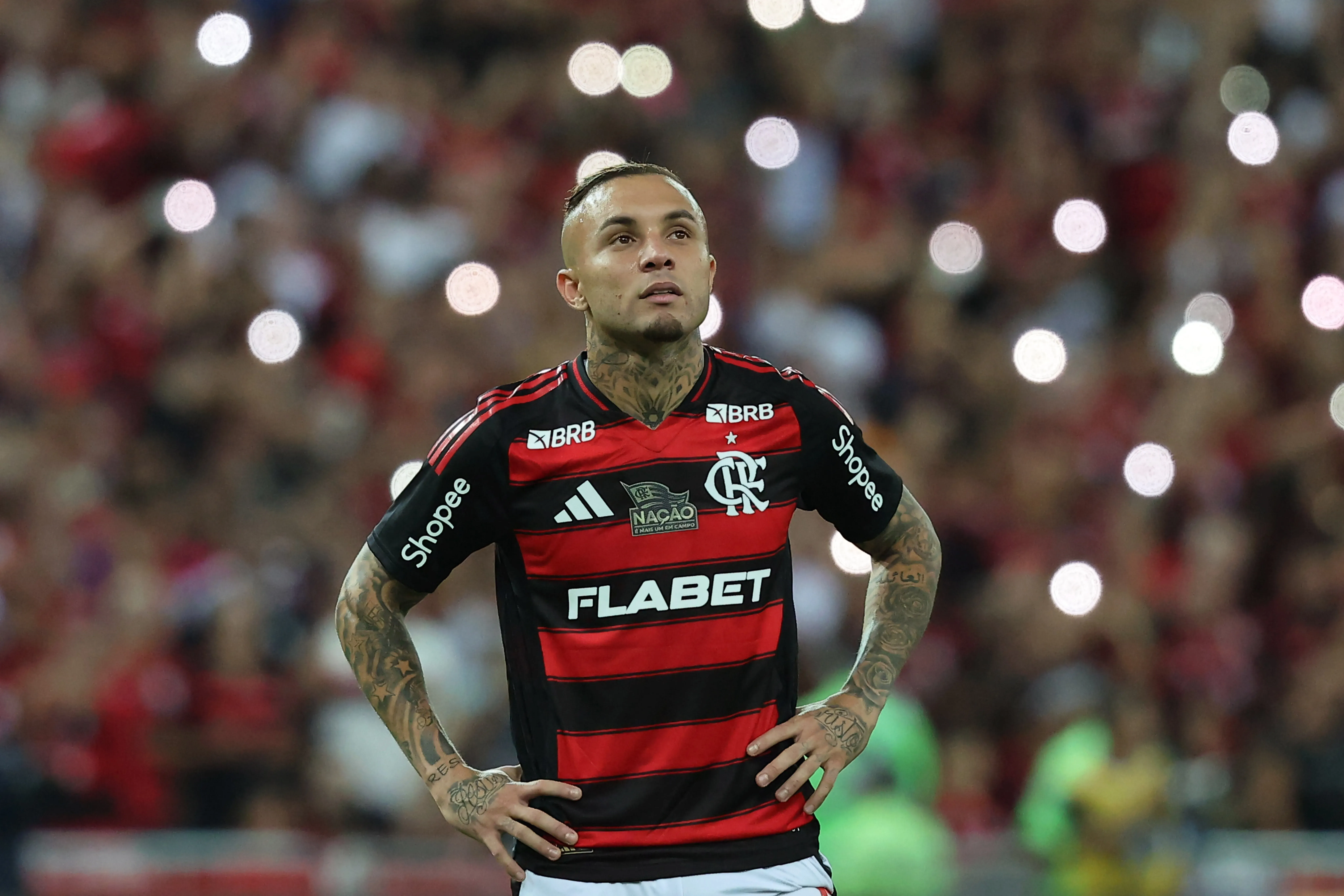 Everton Cebolinha com a camisa do Flamengo. (Foto: Wagner Meier/Getty Images)