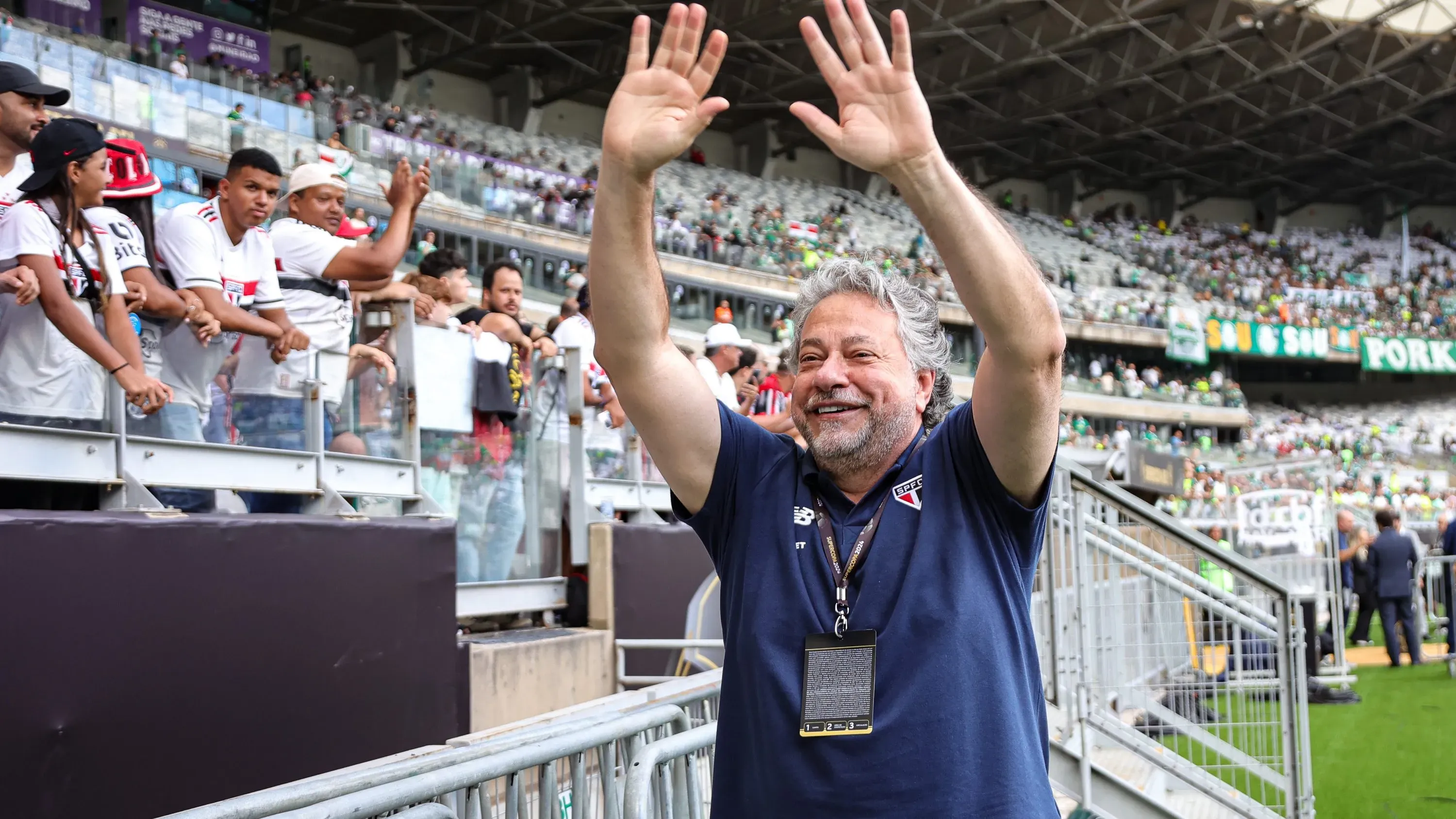 MG – BELO HORIZONTE – 04/02/2024 – SUPERCOPA 2024, PALMEIRAS X SAO PAULO – Julio Casares Presidente do Sao Paulo durante partida contra o Palmeiras no estadio Mineirao pelo campeonato Supercopa 2024. Foto: Gilson Lobo/AGIF