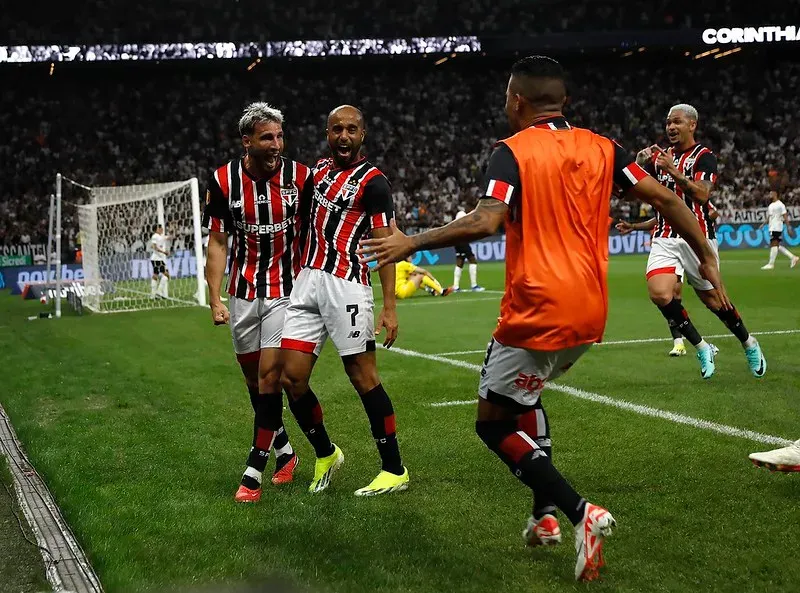 Única vitória do São Paulo na Neo Química Arena aconteceu pelo Paulistão de 2024. Foto: Rubens Chiri/São Paulo