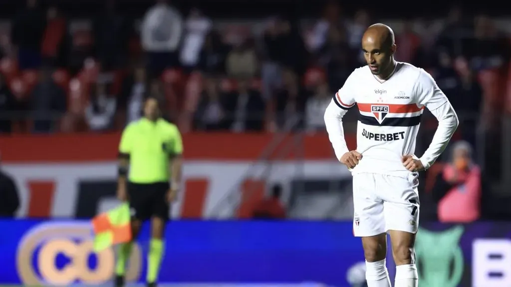 Lucas Moura no São Paulo. Foto: Marcello Zambrana/AGIF