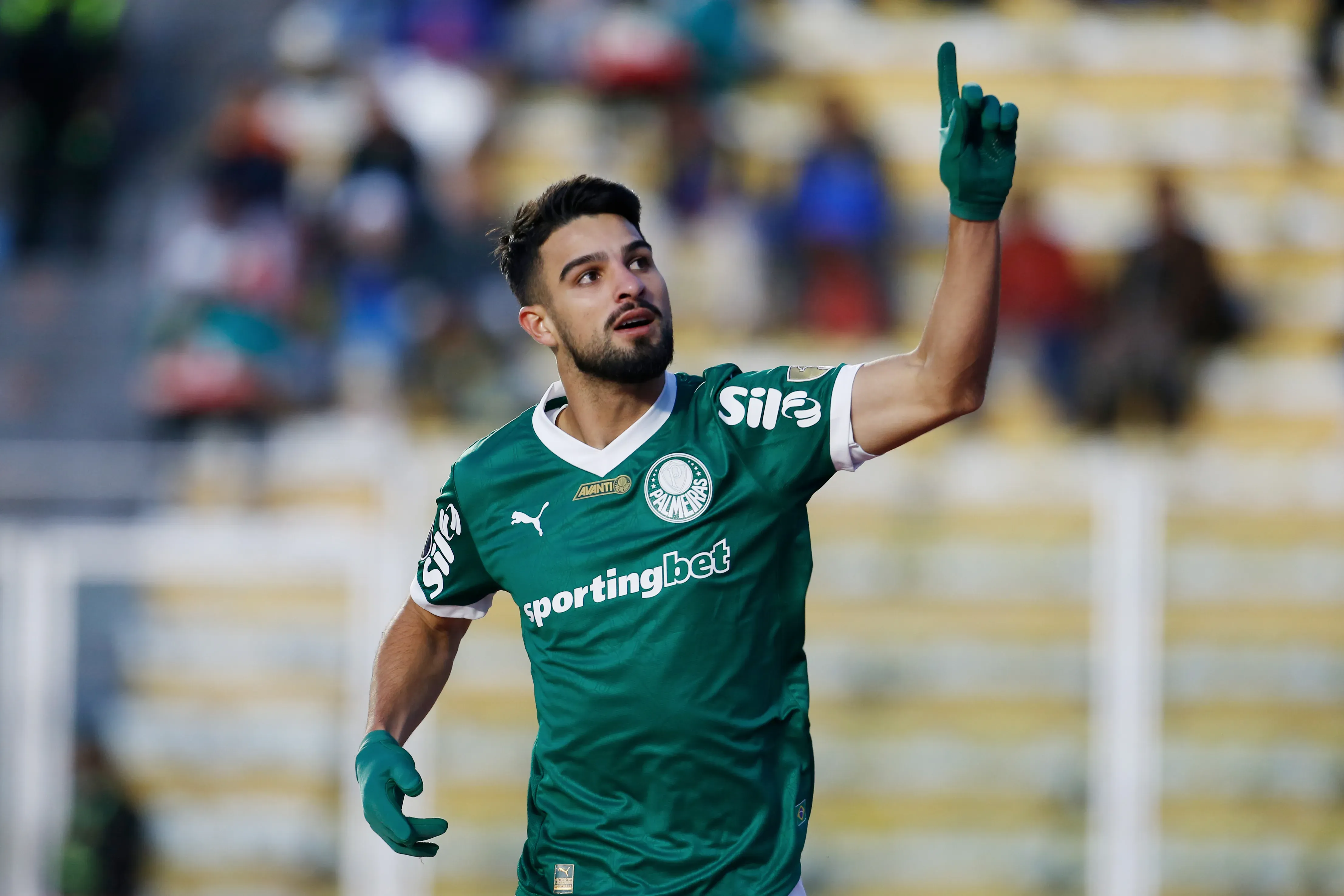 Flaco López vira reforço de última hora do Palmeiras em clássico contra o Santos – Foto: Gaston Brito Miserocchi/Getty Images