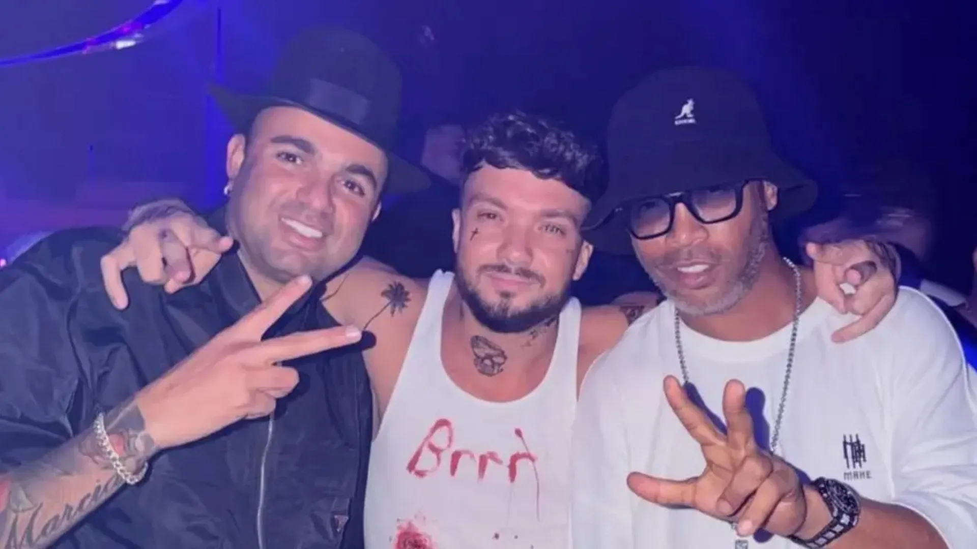 Luan aparece ao lado de Ronaldinho Gaúcho – Foto: Reprodução/Intagram