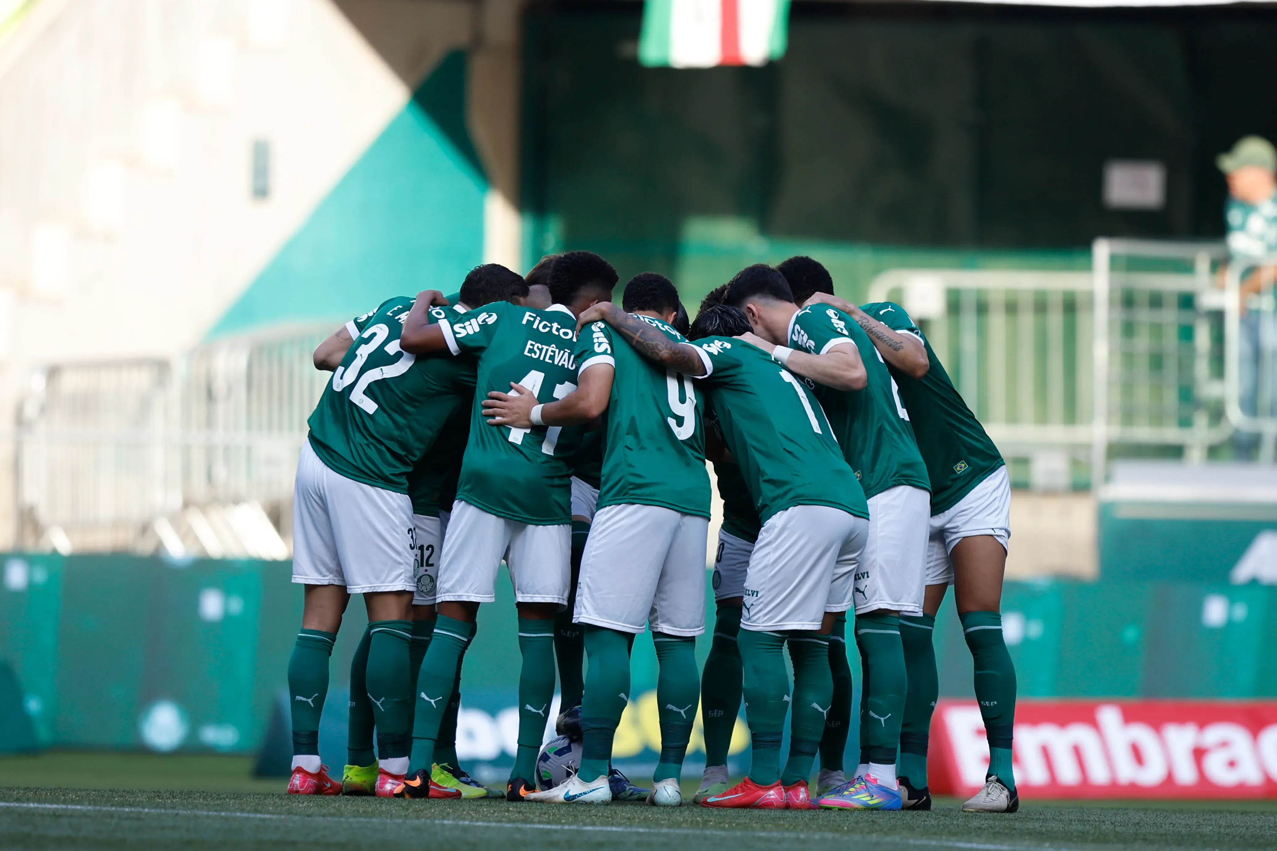 Palmeiras jugará sus últimos tres partidos en el Brasileirão como visitante y finalizará su campaña contra Ceará – Foto: Miguel Schincariol/Getty Images