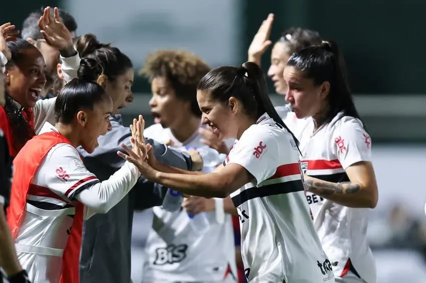 Jogadoras do São Paulo. Foto: Reprodução/Conmebol
