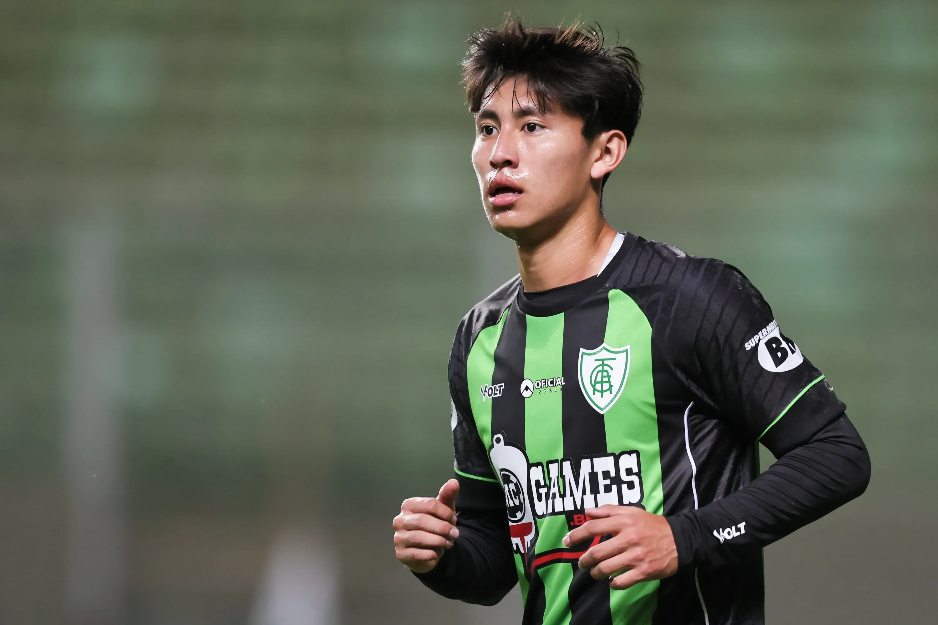 Miguelito durante partida pelo América-MG. Foto: Gilson Lobo/AGIF