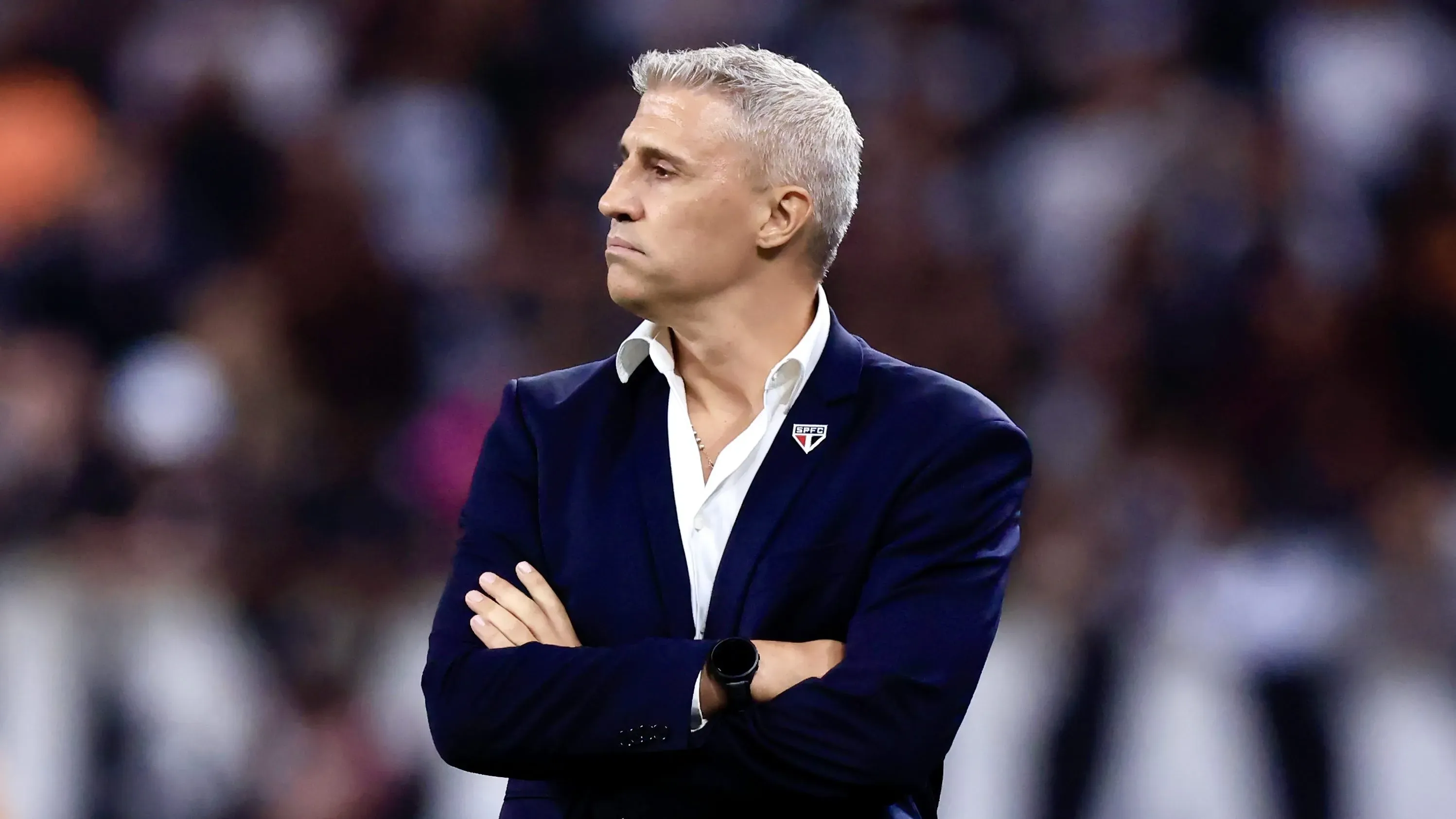 Crespo durante o clássico. Foto: Marcello Zambrana/AGIF