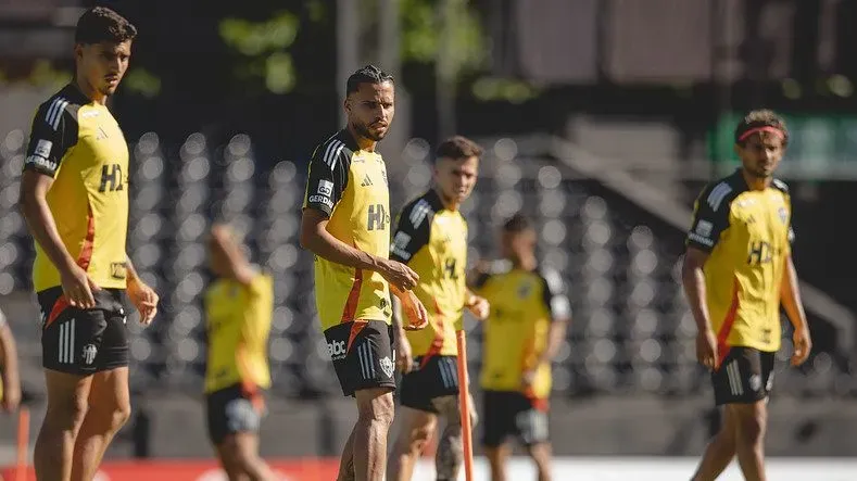 Atletico treina antes da final. Foto: Pedro Souza / Atlético