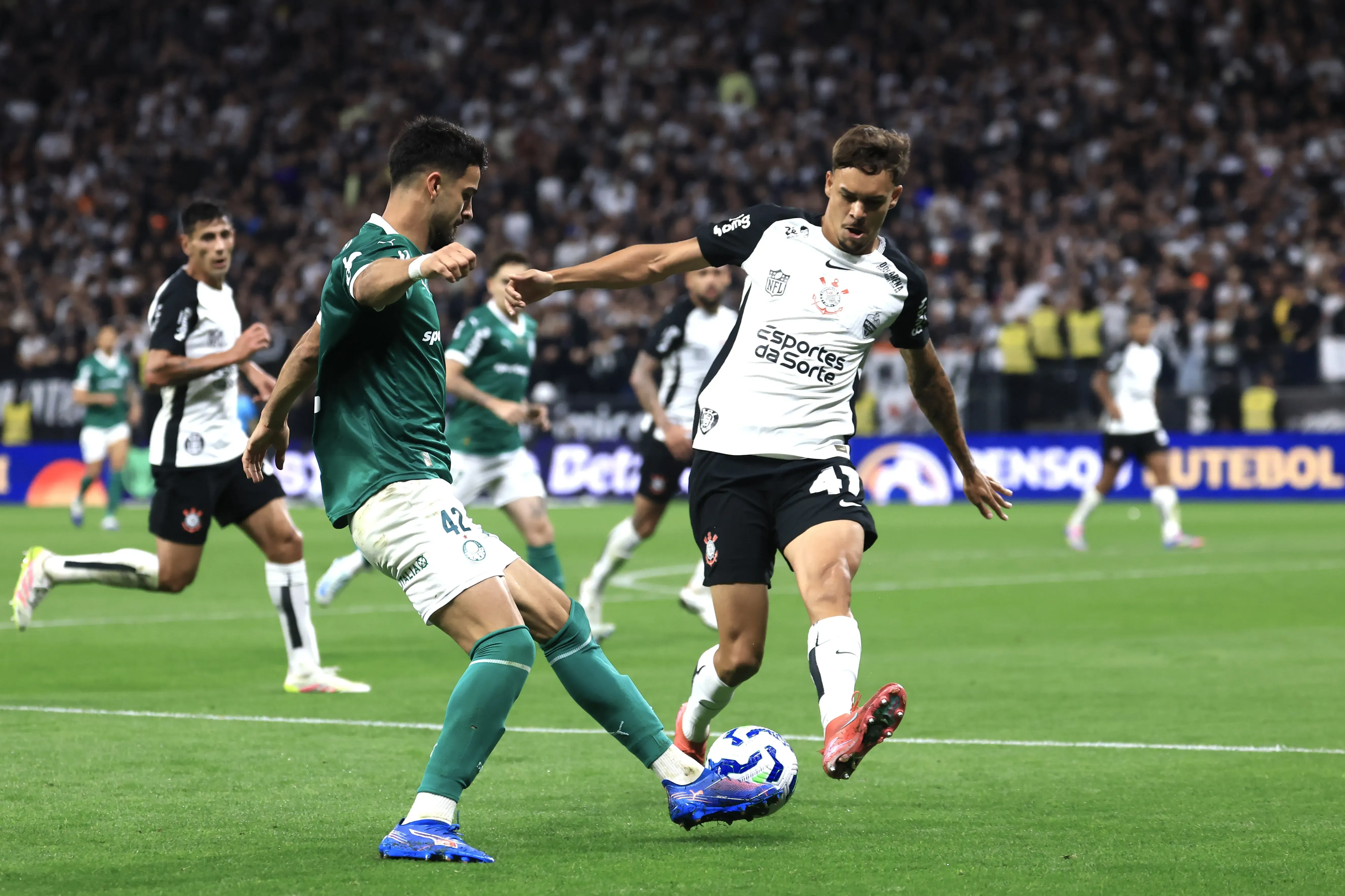 Corinthians x Palmeiras se enfrentaram sete vezes na temporada. Foto: Marcello Zambrana/AGIF