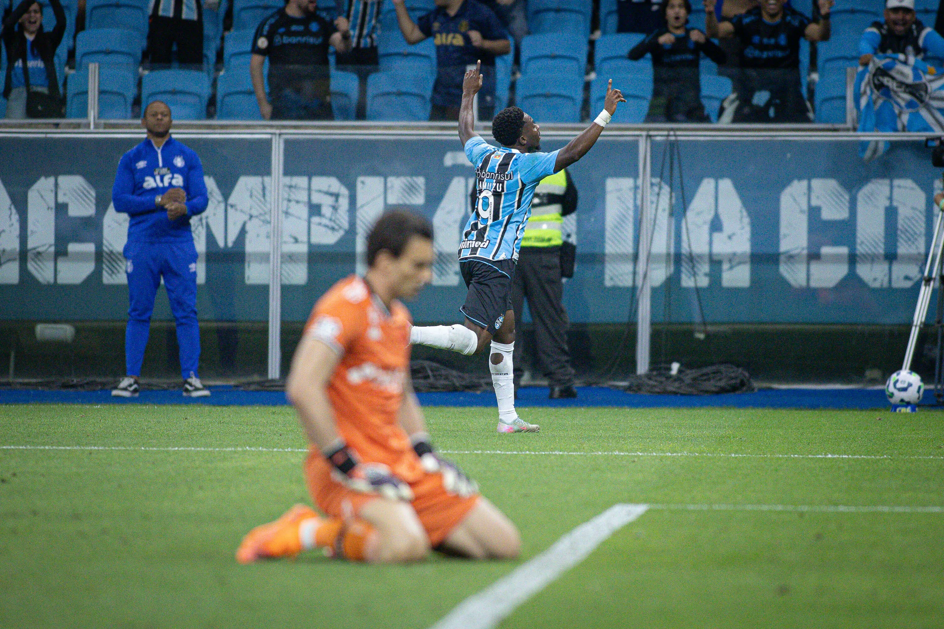 Vasco perdeu para o Grêmio na última rodada do Brasileirão. Foto: Maxi Franzoi/AGIF