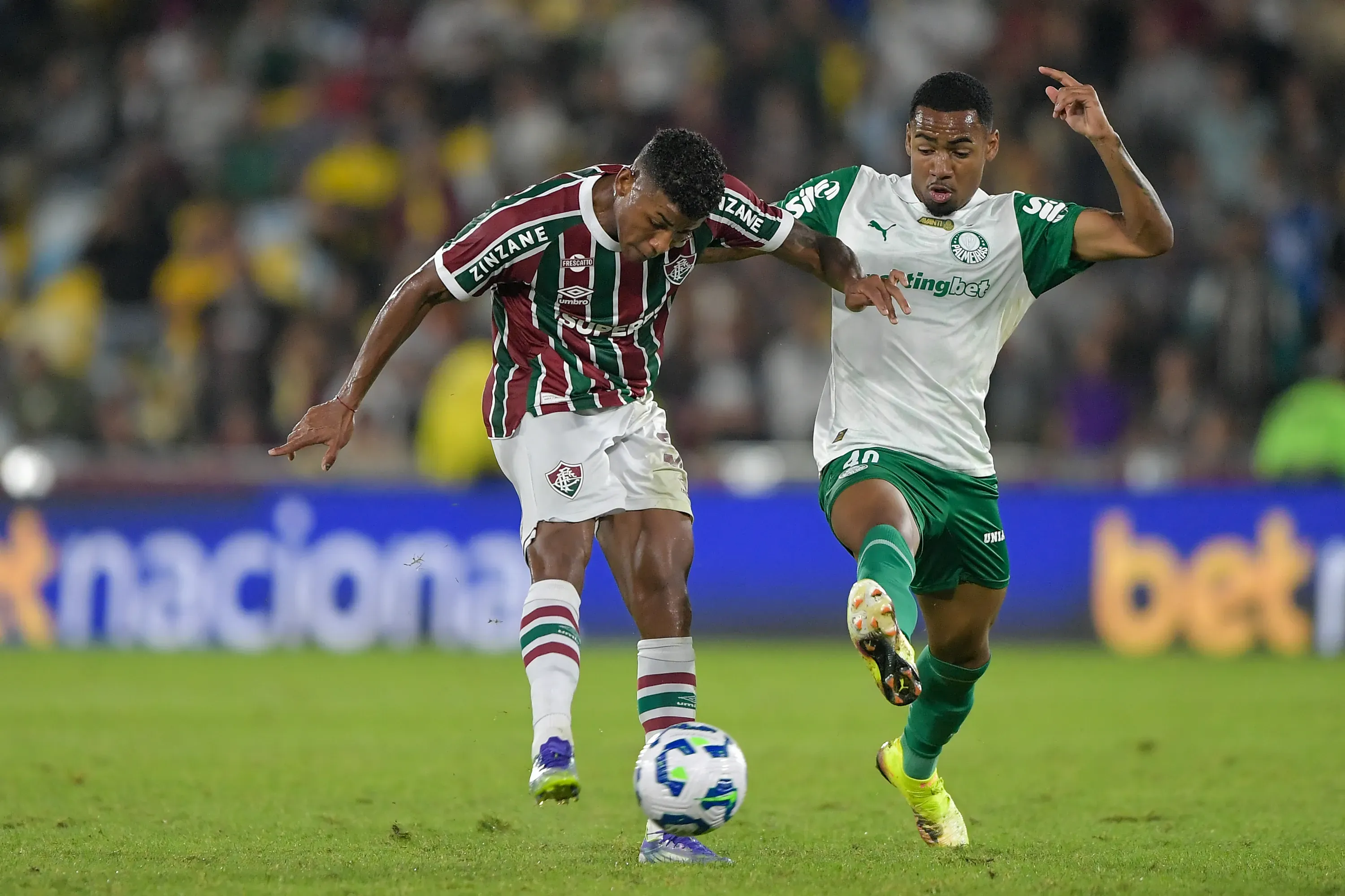 No 1º turno, o Palmeiras venceu o Fluminense no Maracanã. Foto: Thiago Ribeiro/AGIF
