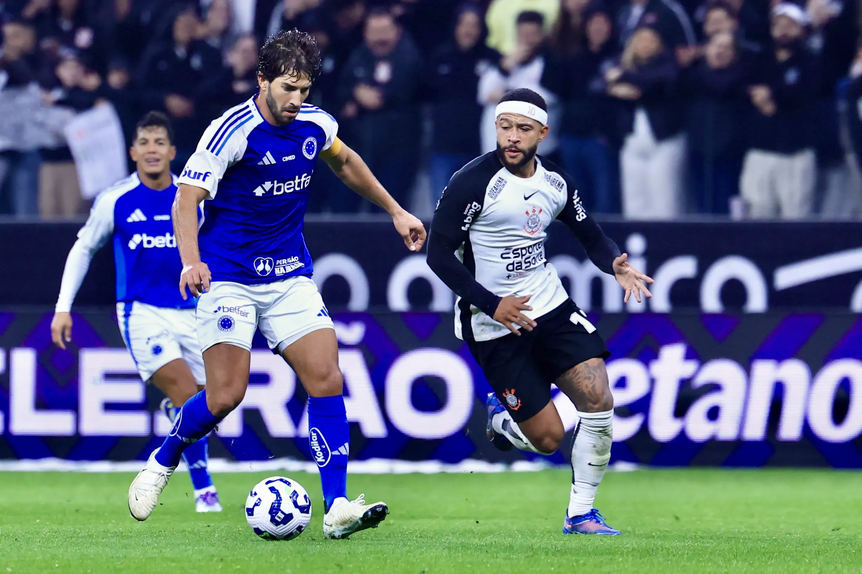 No 1º turno, na Neo Química Arena, as equipes empataram em 0 a 0. Foto: Marcello Zambrana/AGIF