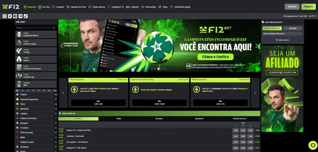 site F12 bet Brasil