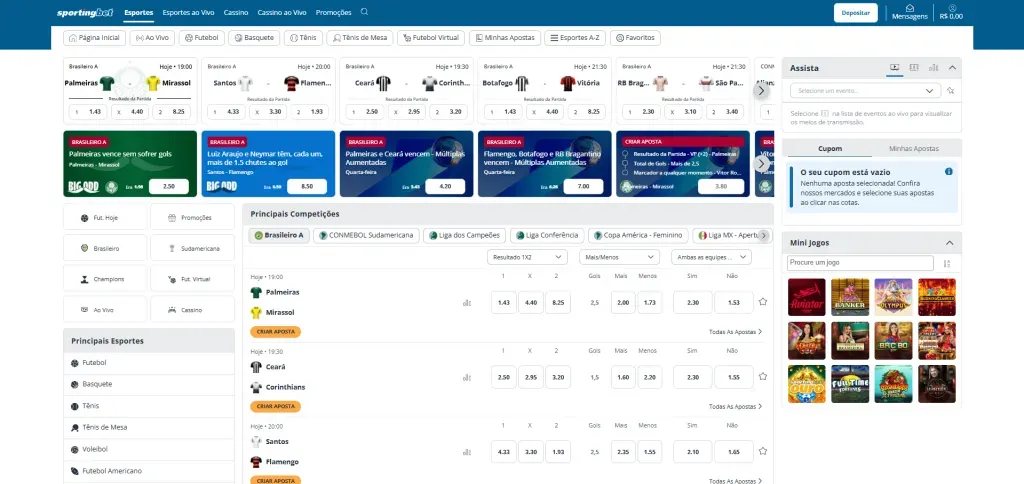 site da Sportingbet Brasil