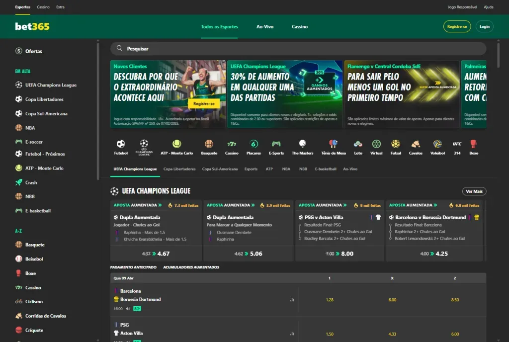 site bet365 Brasil
