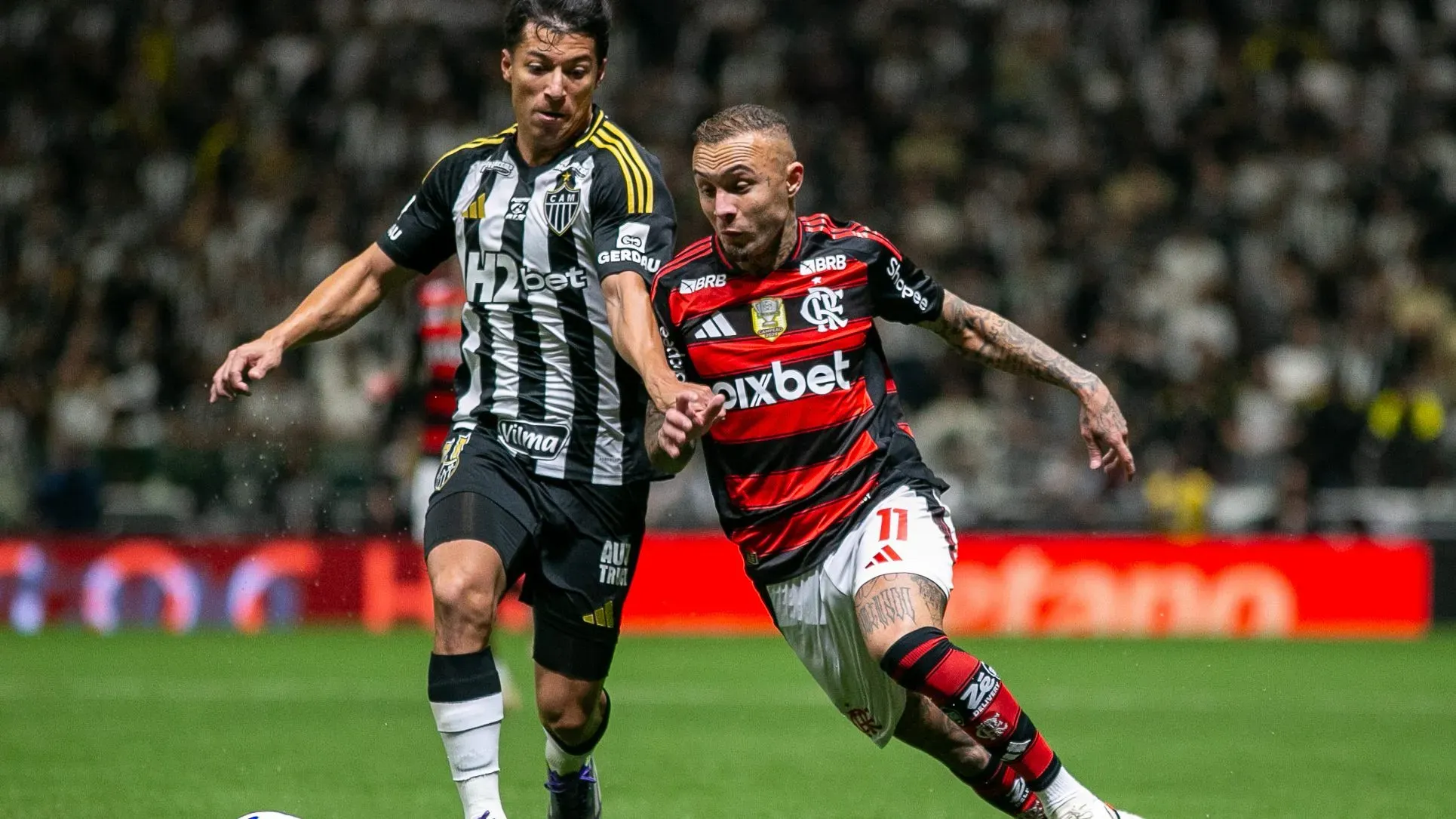 Atlético X Flamengo. Foto: Fernando Moreno/AGIF