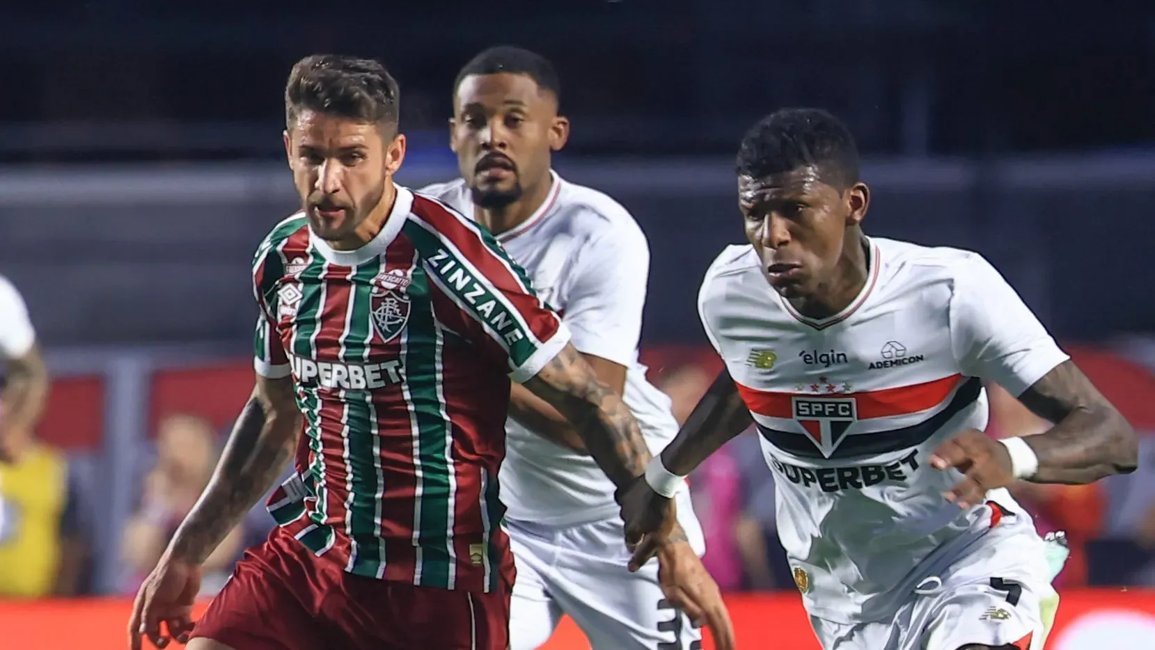 SPFC venceu por 3 a 1 no jogo da ida. Foto: Marcello Zambrana/AGIF