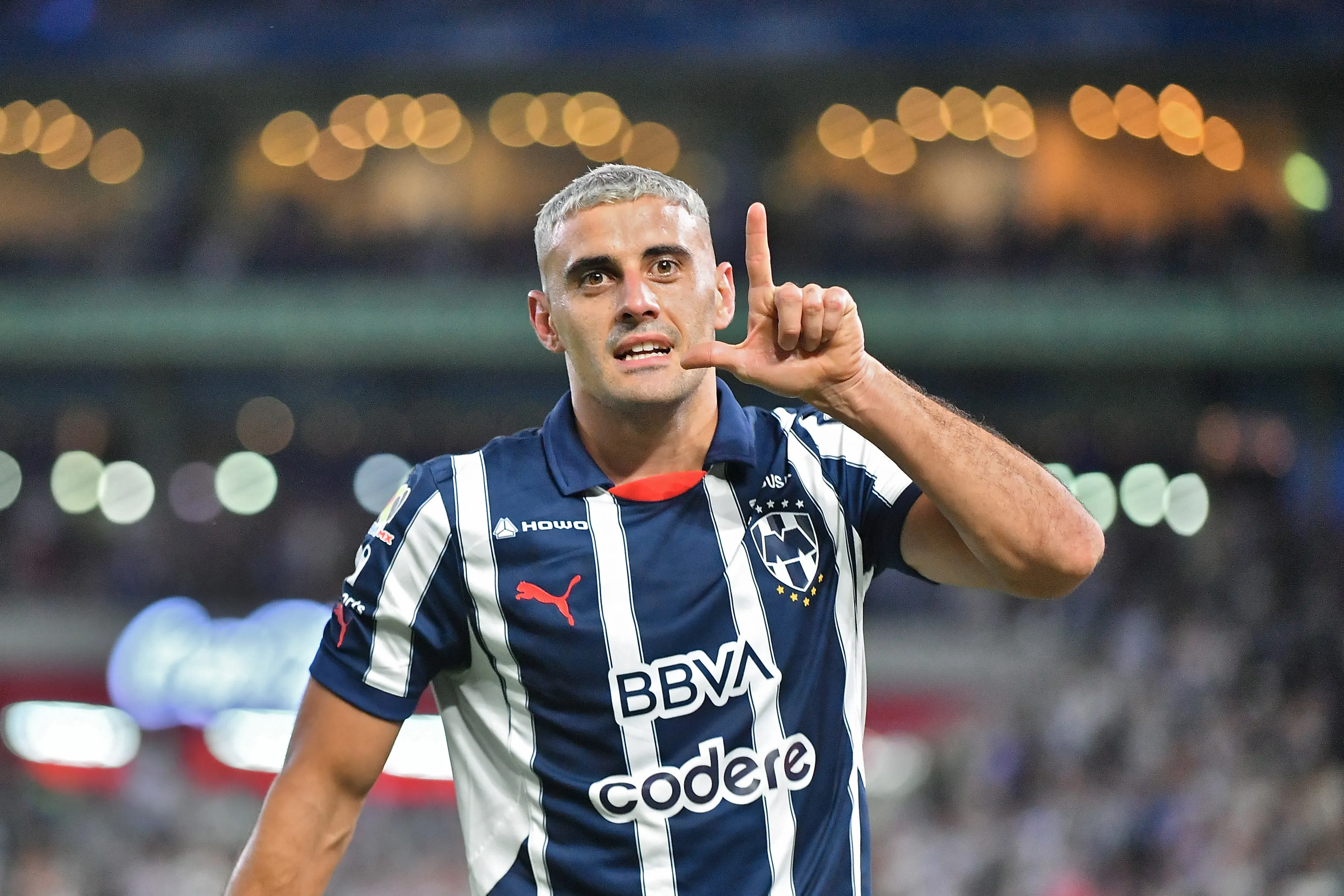 Germán Berterame é destaque do Monterrey e entrou na mira de Jorge Sampaoli para 2026 – Foto: Azael Rodriguez/Getty Images
