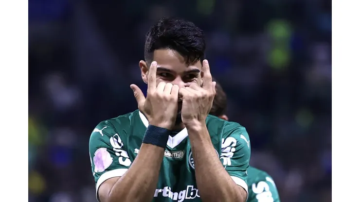 Flaco López comemora um de seus gols pelo Palmeiras. Foto: Marcello Zambrana/AGIF