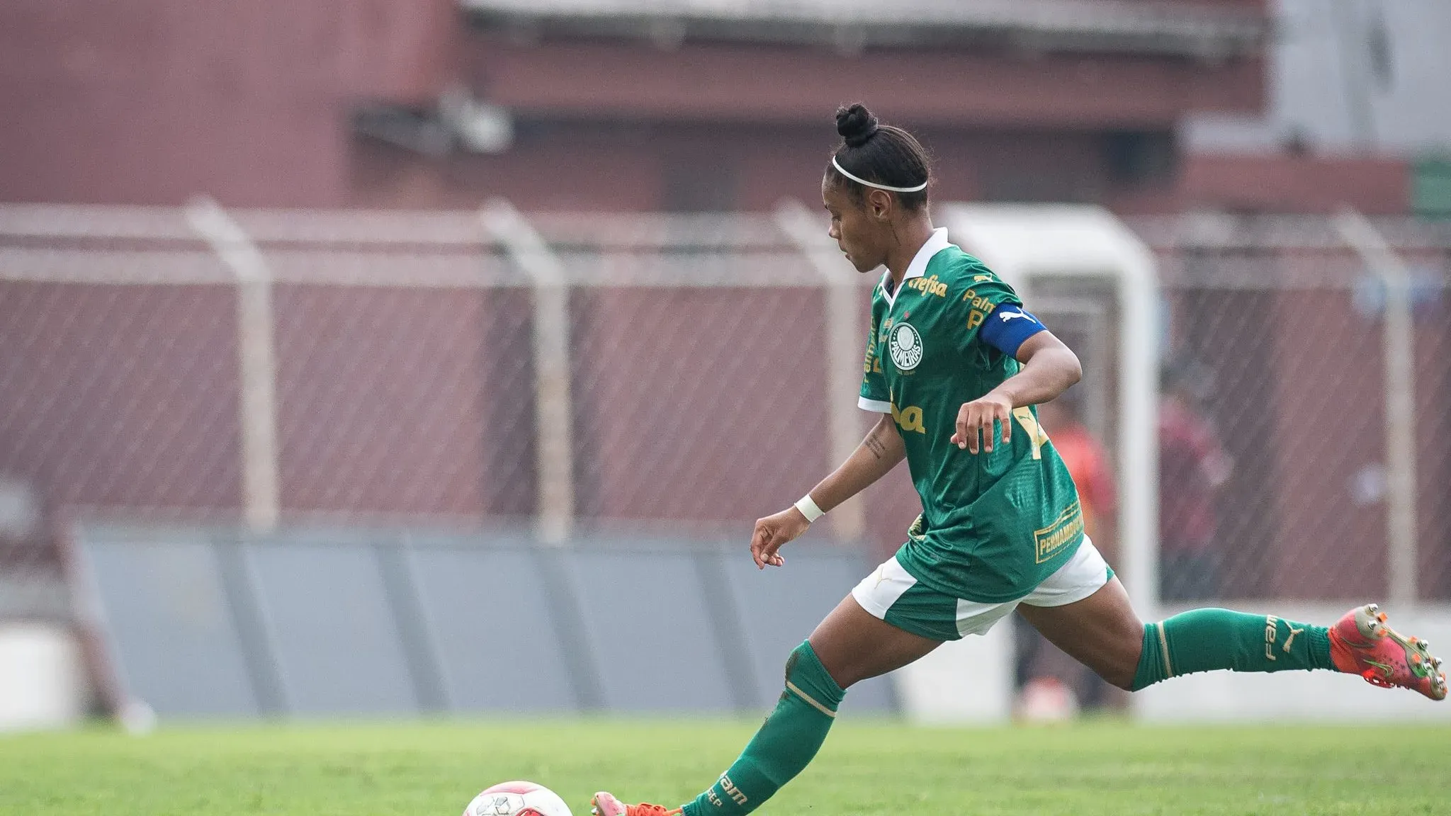 Jogadora do time de base do Palmeiras na Copinha Feminina