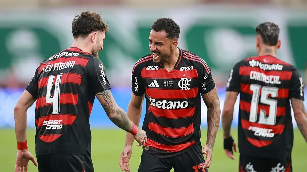 Flamengo abre placar na Libertadores. Foto: Hector Vivas/Getty Images