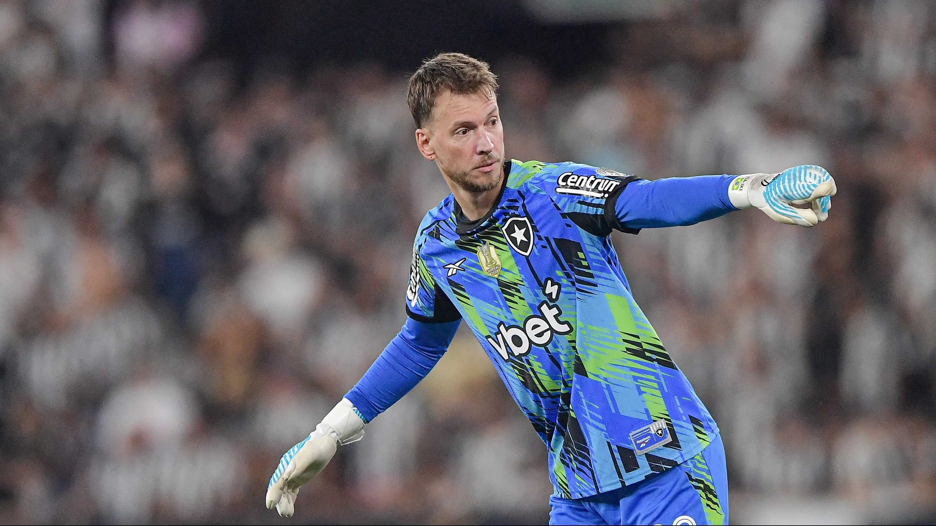Neto goleiro do Botafogo durante partida contra o Vasco no estadio Engenhao pelo campeonato Copa Do Brasil 2025. Foto: Thiago Ribeiro/AGIF