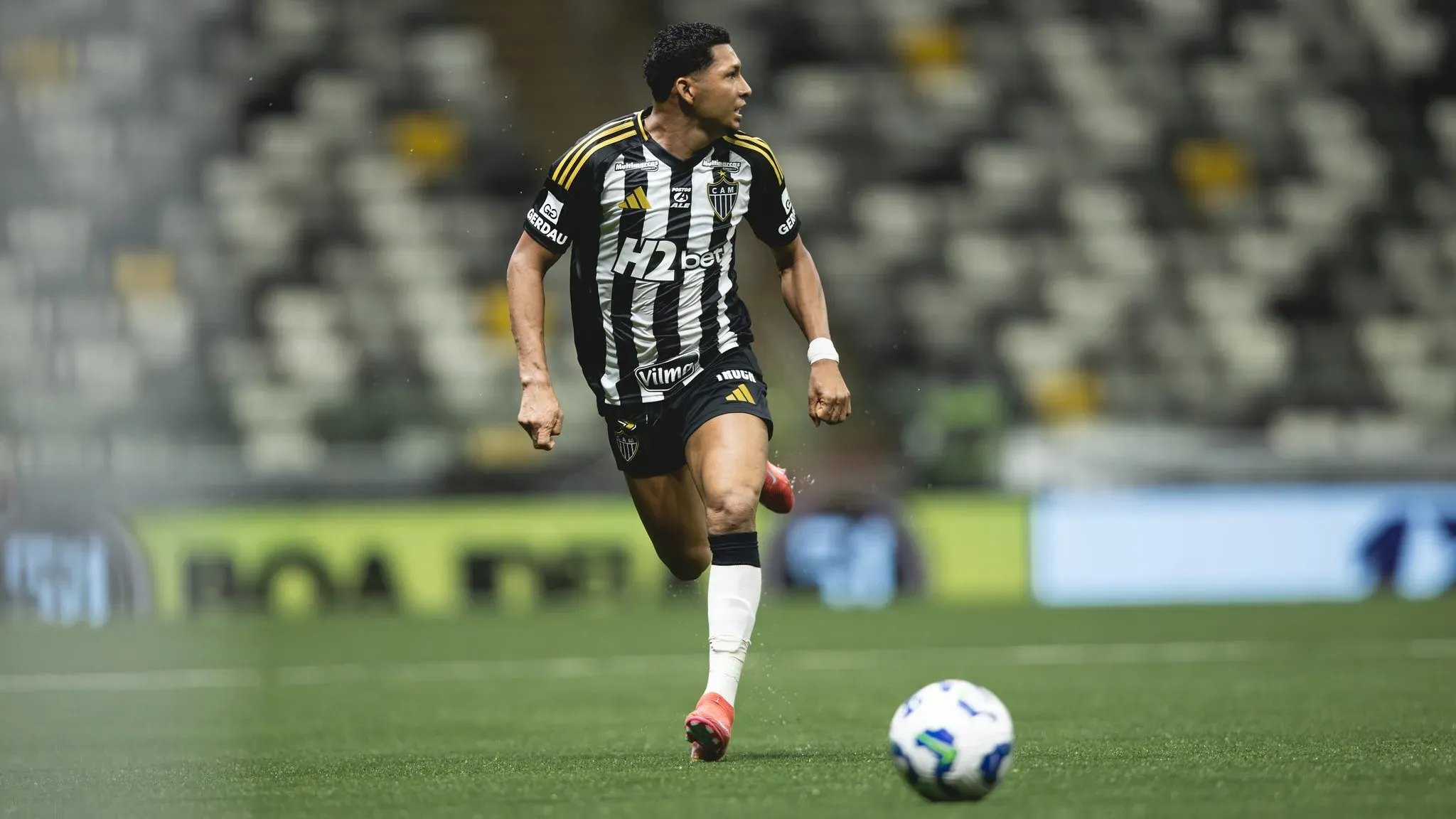 Rony durante a derrota do Atlético-MG para o Palmeiras na Arena MRV – Foto: Pedro Souza / Atlético