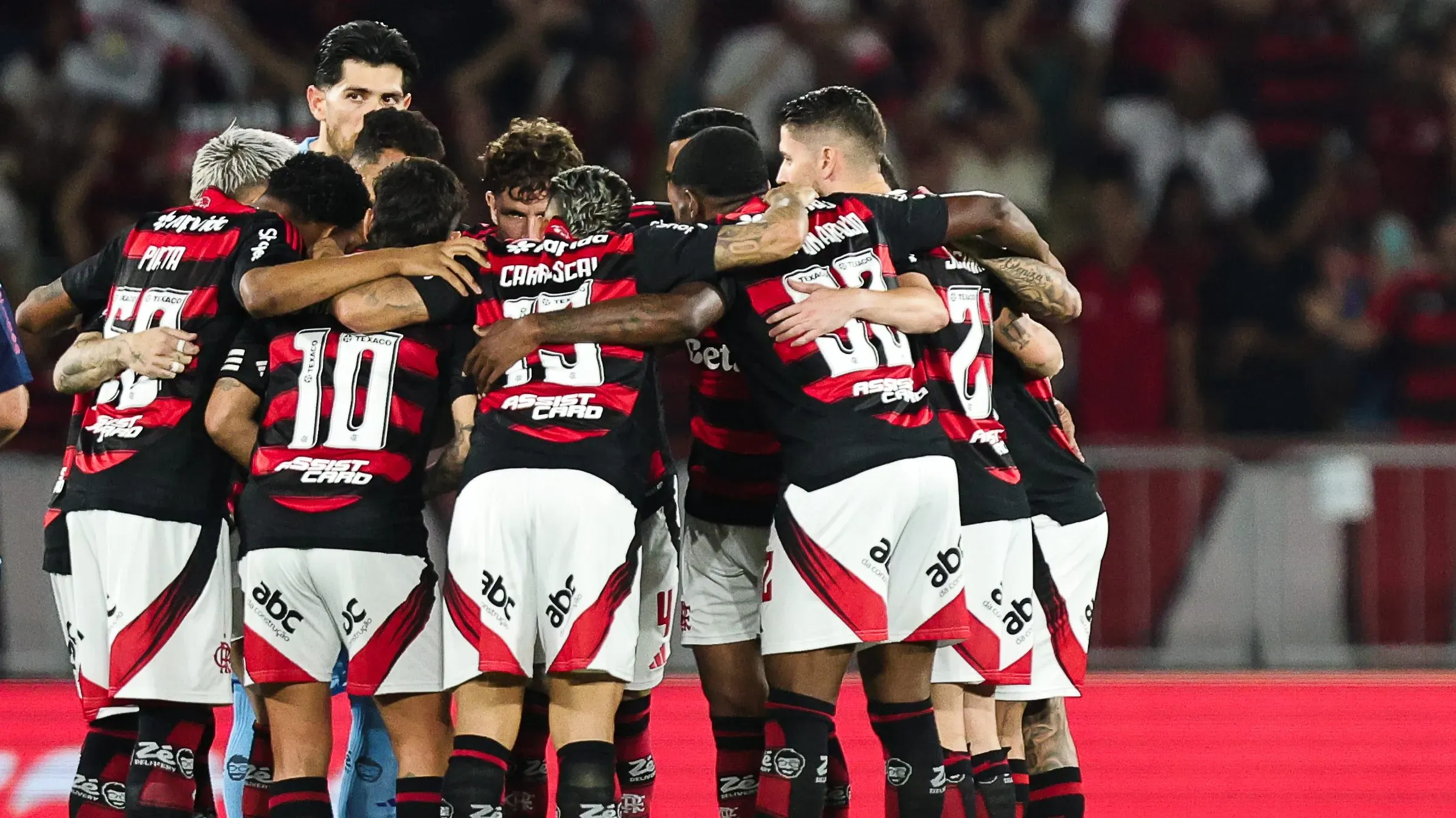Jogadores do Flamengo. Foto: Gilvan de Souza/Flamengo