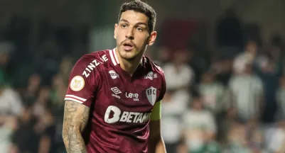 PR – CURITIBA – 24/07/2023 – BRASILEIRO A 2023, CORITIBA X FLUMINENSE – Nino jogador do Fluminense durante partida contra o Coritiba no estadio Couto Pereira pelo campeonato Brasileiro A 2023. Foto: Robson Mafra/AGIF