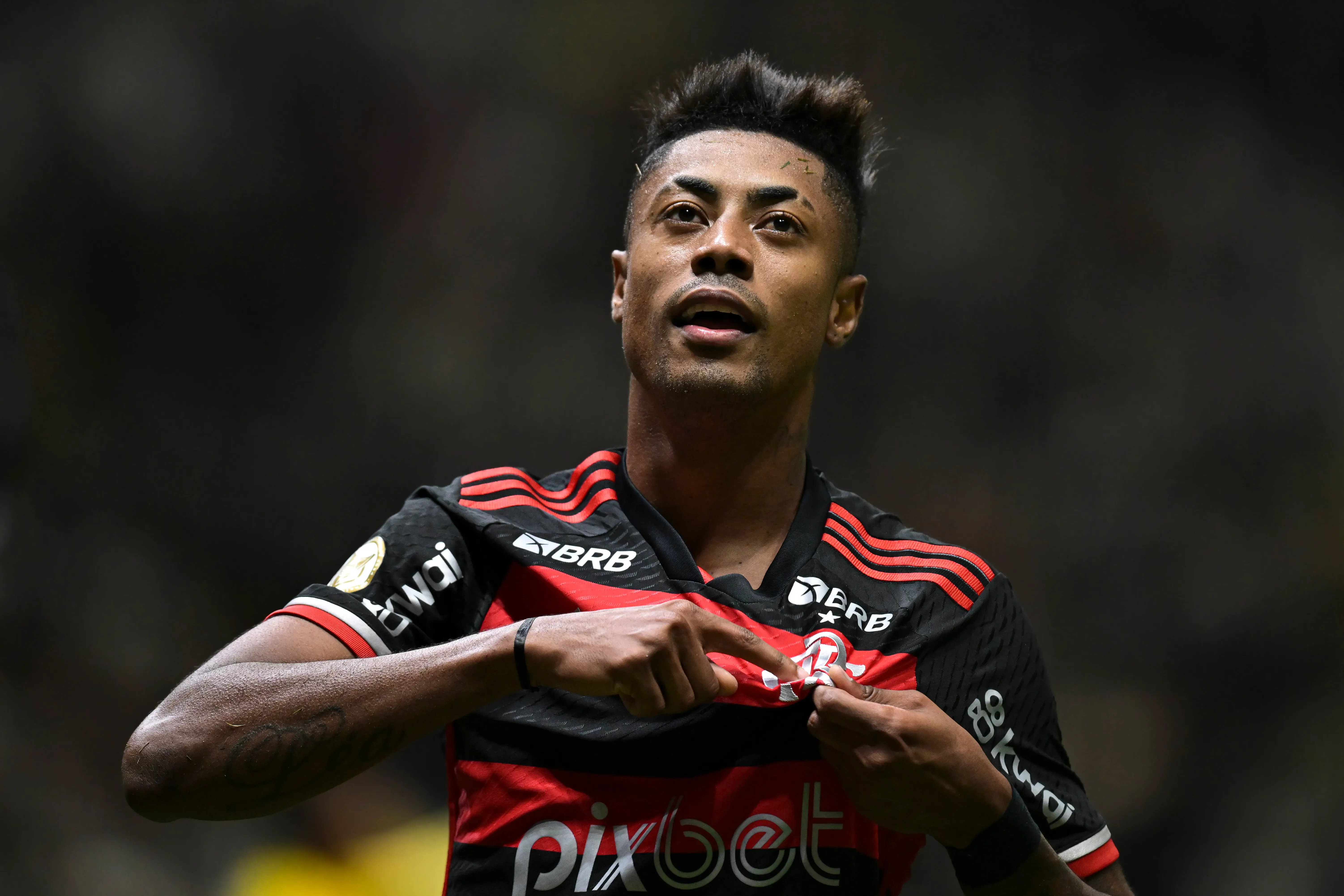 Bruno Henrique tem sua ‘estrela’ a favor do Flamengo contra o Cruz Azul – Foto: Pedro Vilela/Getty Images