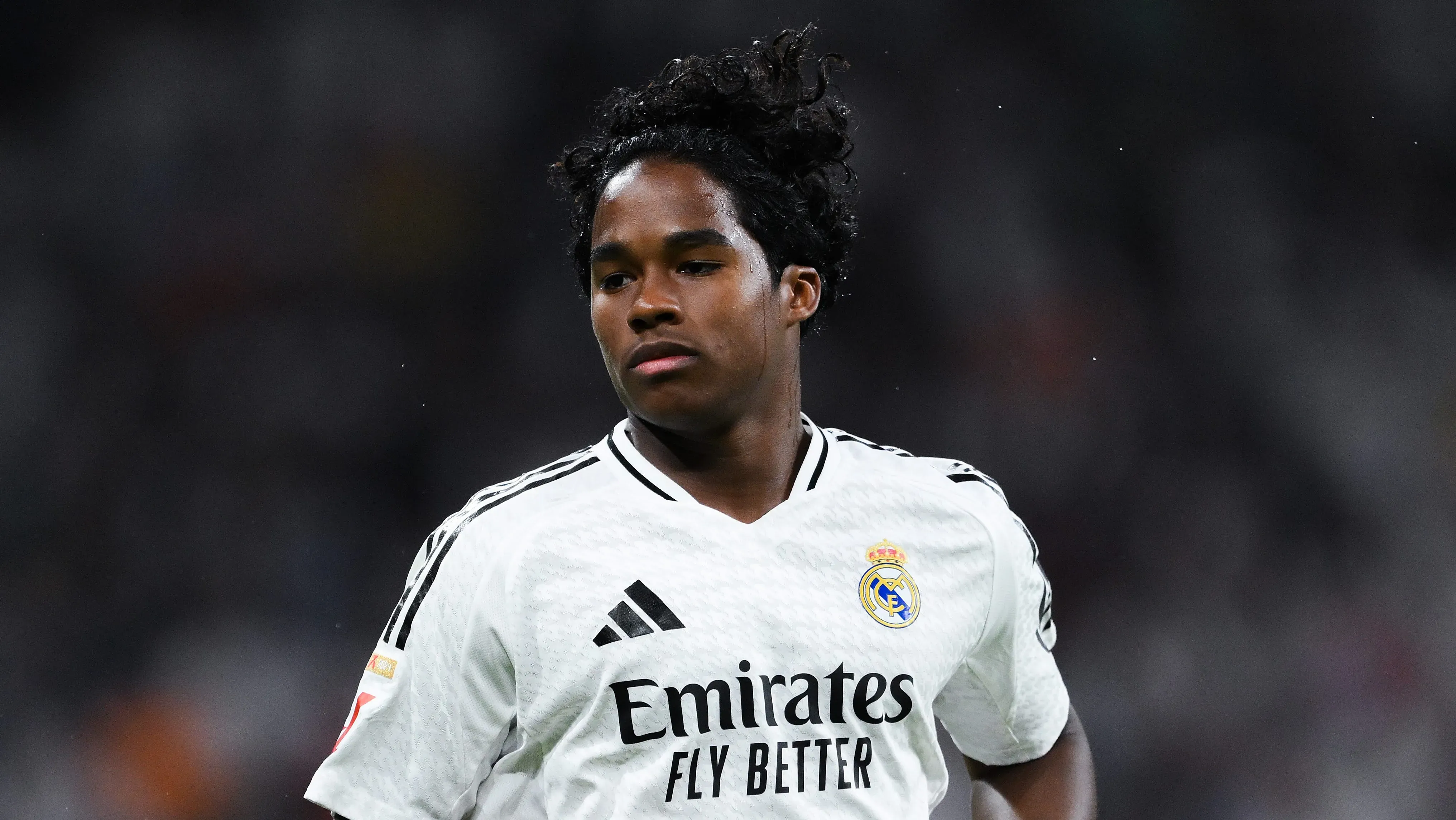 Endrick em campo pelo Real Madrid. (Photo by David Ramos/Getty Images)