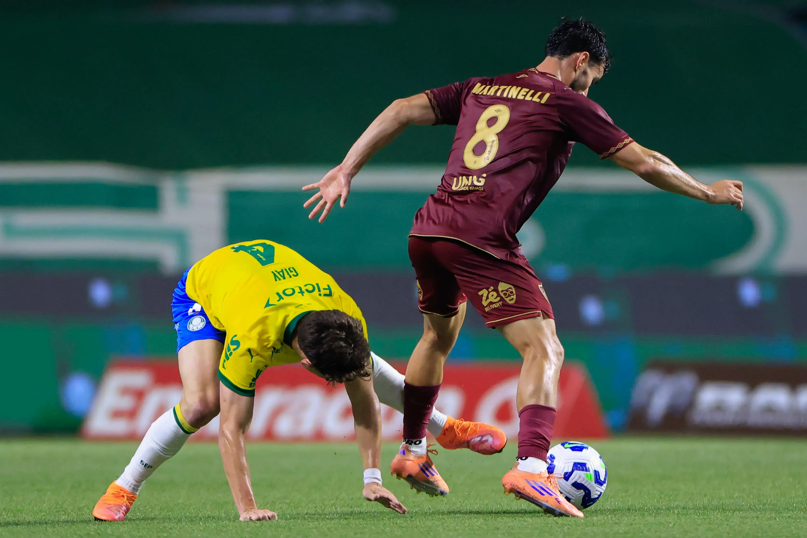 Martinelli foi destaque em empate recente entre Palmeiras e Fluminense. Foto: Marcello Zambrana/AGIF
