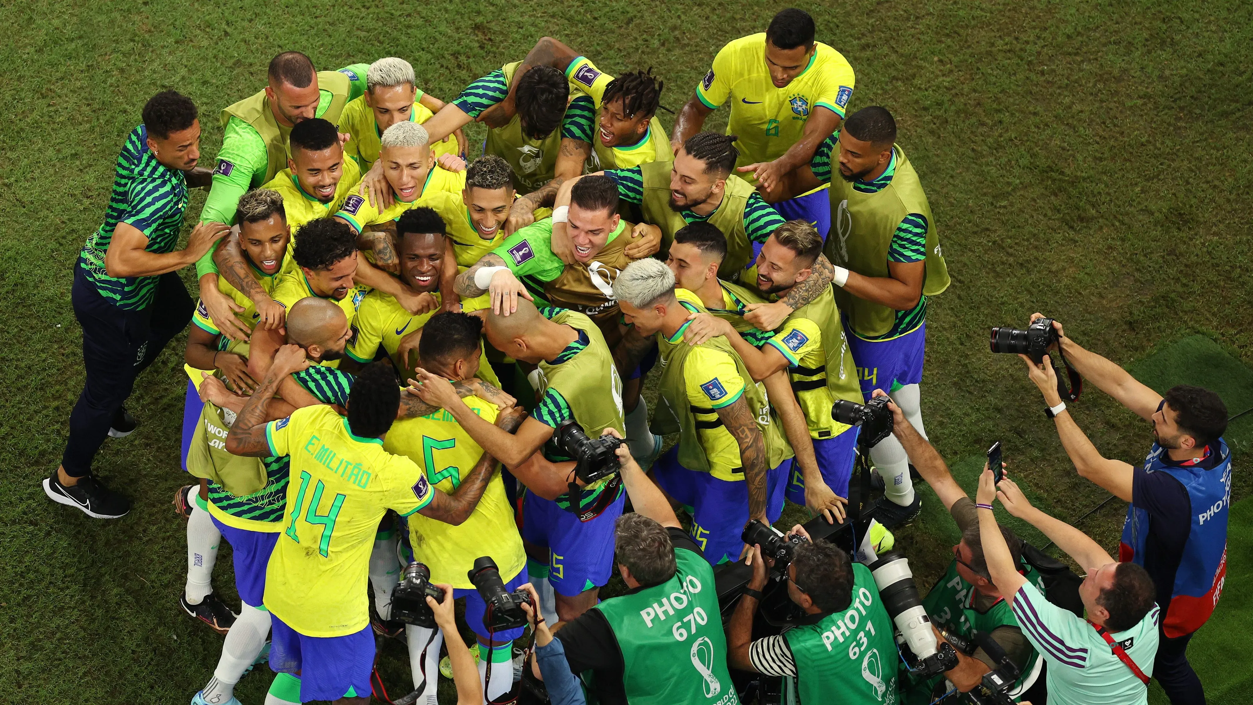 Seleção Brasileira na Copa do Catar – Foto: Richard Heathcote/Getty Images