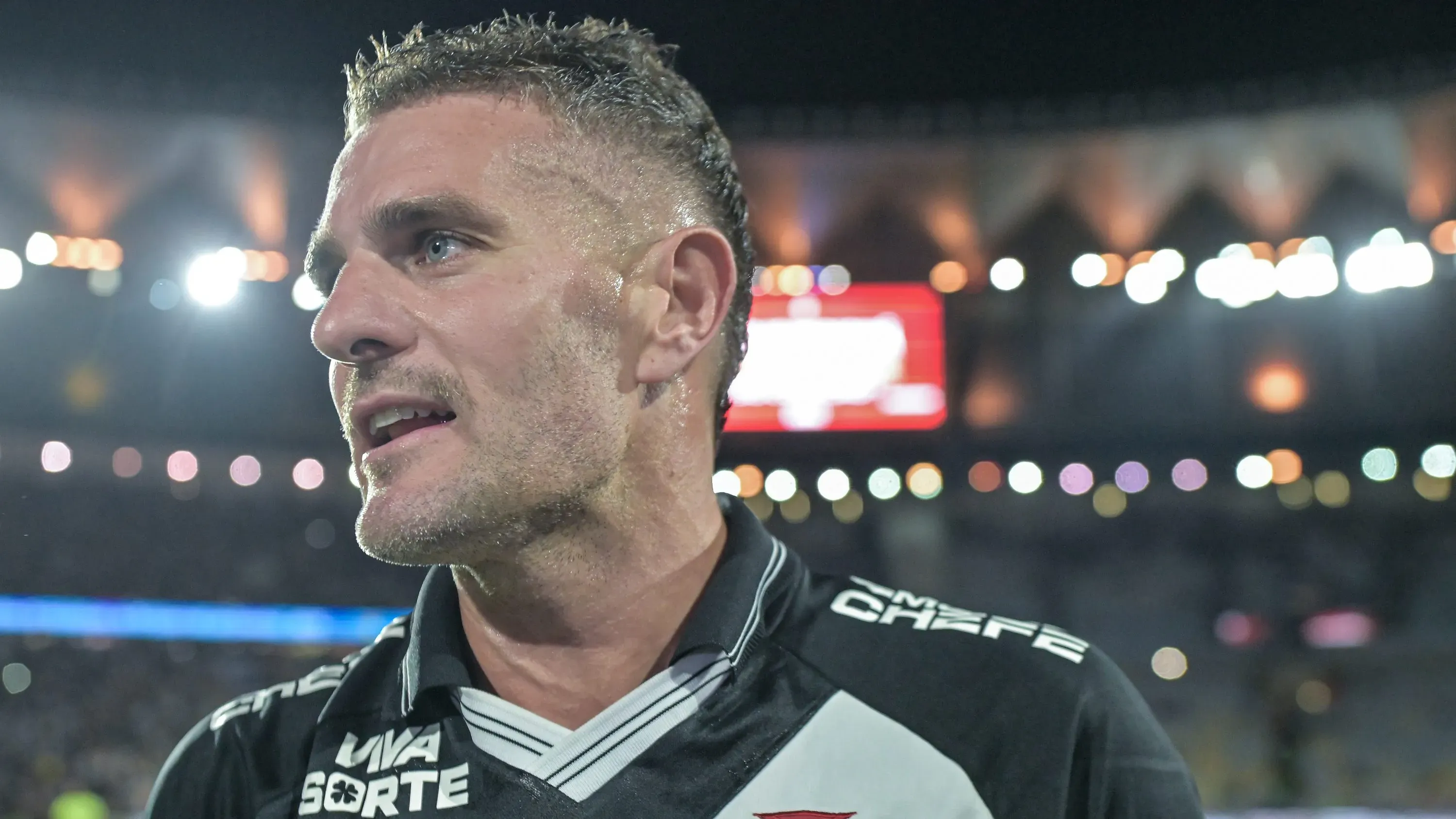 Vegetti jogador do Vasco durante partida contra o Fluminense no estadio Maracana pelo campeonato Copa Do Brasil 2025. Foto: Thiago Ribeiro/AGIF