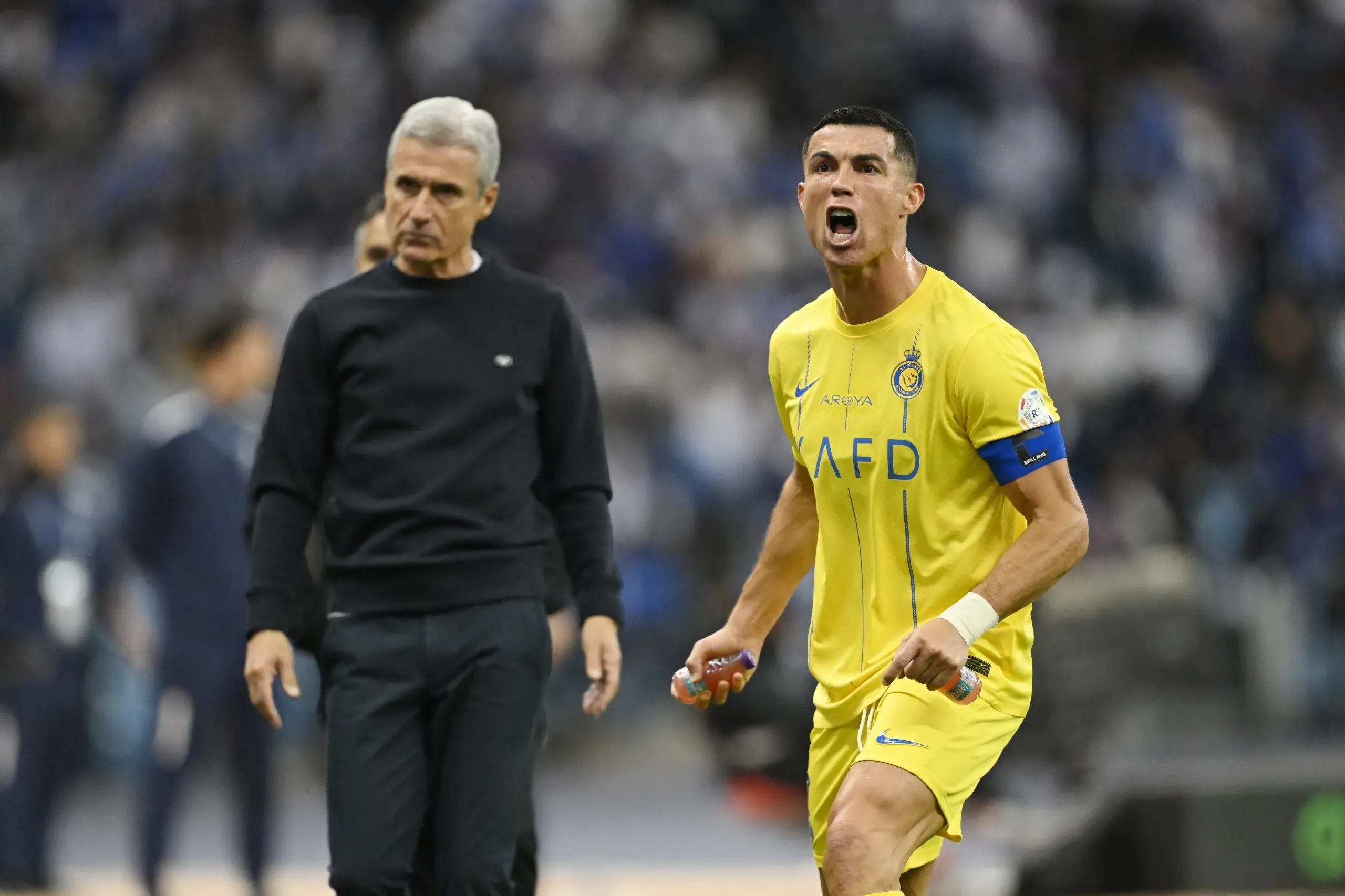 Castro comandou CR7 na Arábia Saudita. Foto: Michael Regan/Getty Images