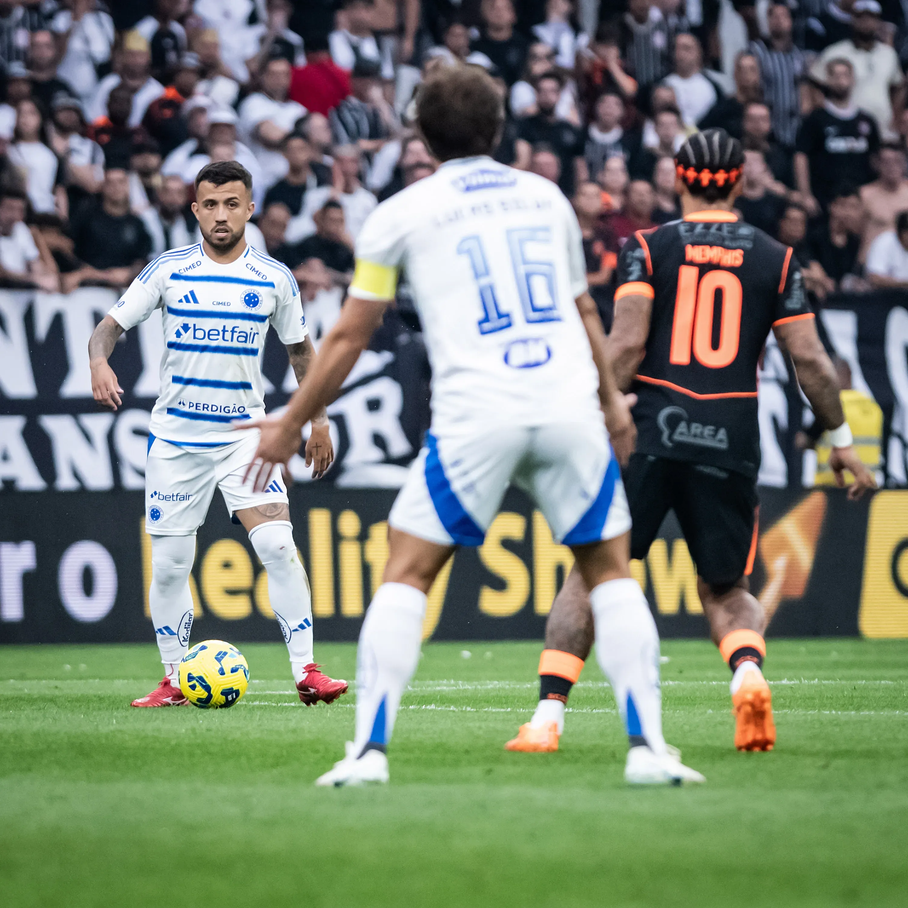 Corinthians x Cruzeiro, na Neo Química Arena. Foto: Gustavo Aleixo/Cruzeiro